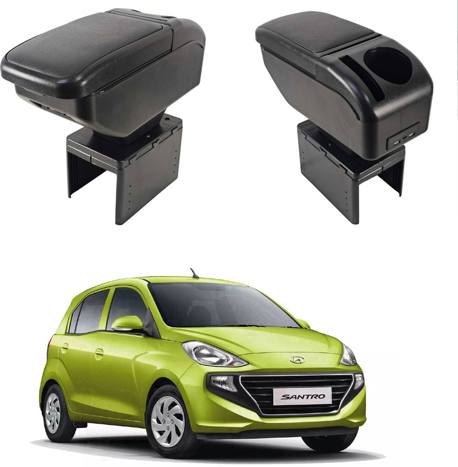 Oshotto Car Armrest with USB & Type-C Ports - Image 1