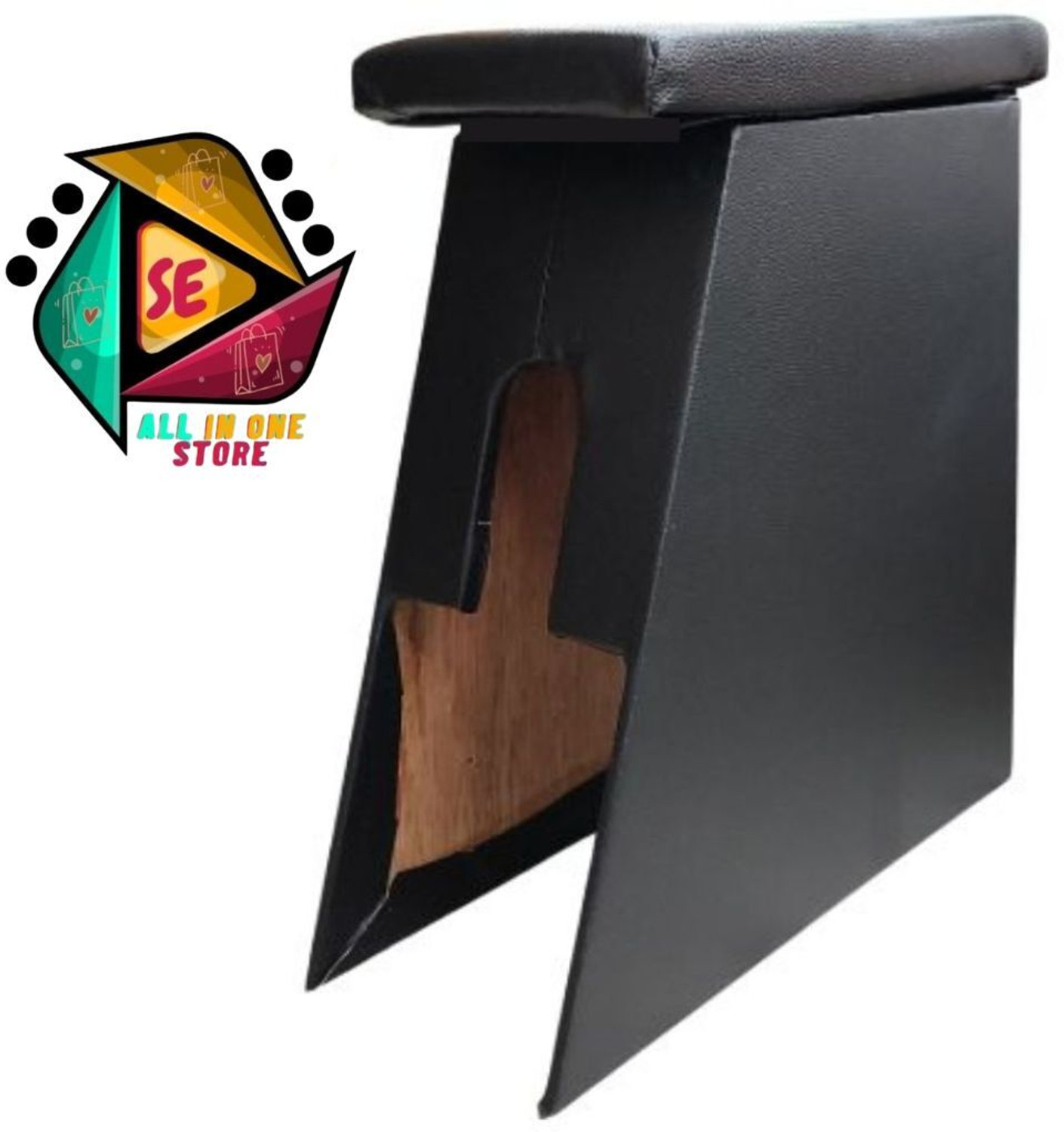 Image of Sakshionline Store S1 Type3 Wooden Armrest Black Color For All Car Models of Ertiga Car Armrest