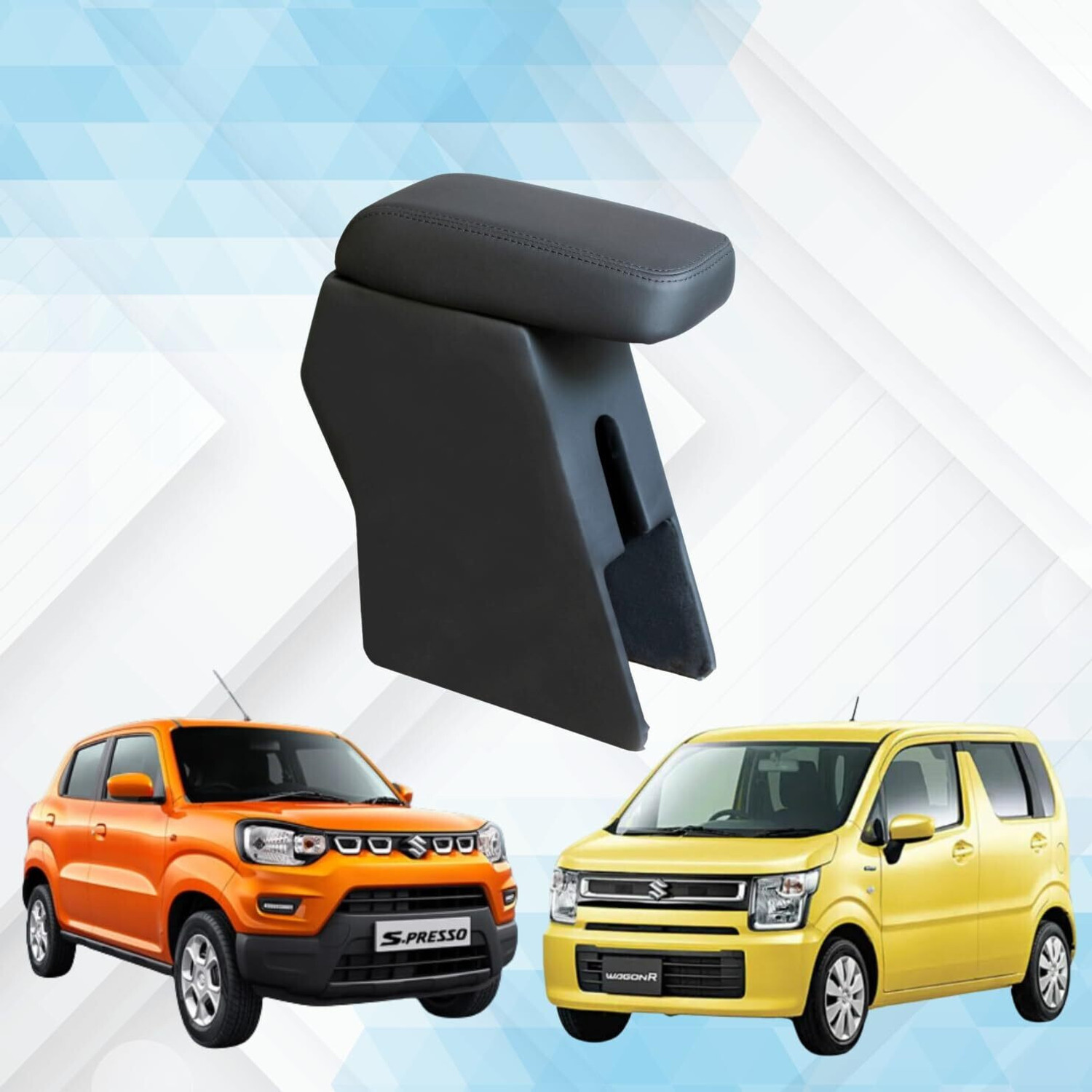 Image of PABLA ENTERPRISES HighEnd Car Armrest with Storage Wagon-R 2019-2024 Models And Maruti S-Presso Car Armrest