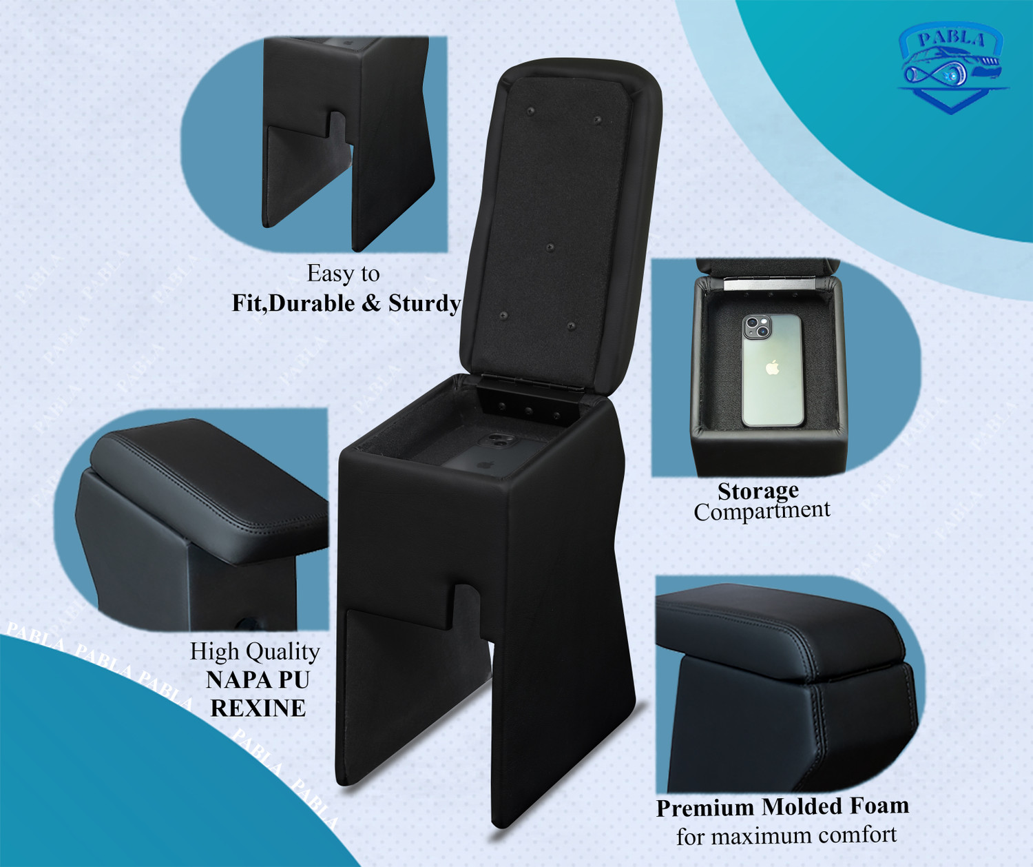 Image of PABLA ENTERPRISES HYUNDAI VENUE HX SERIES Car Armrest