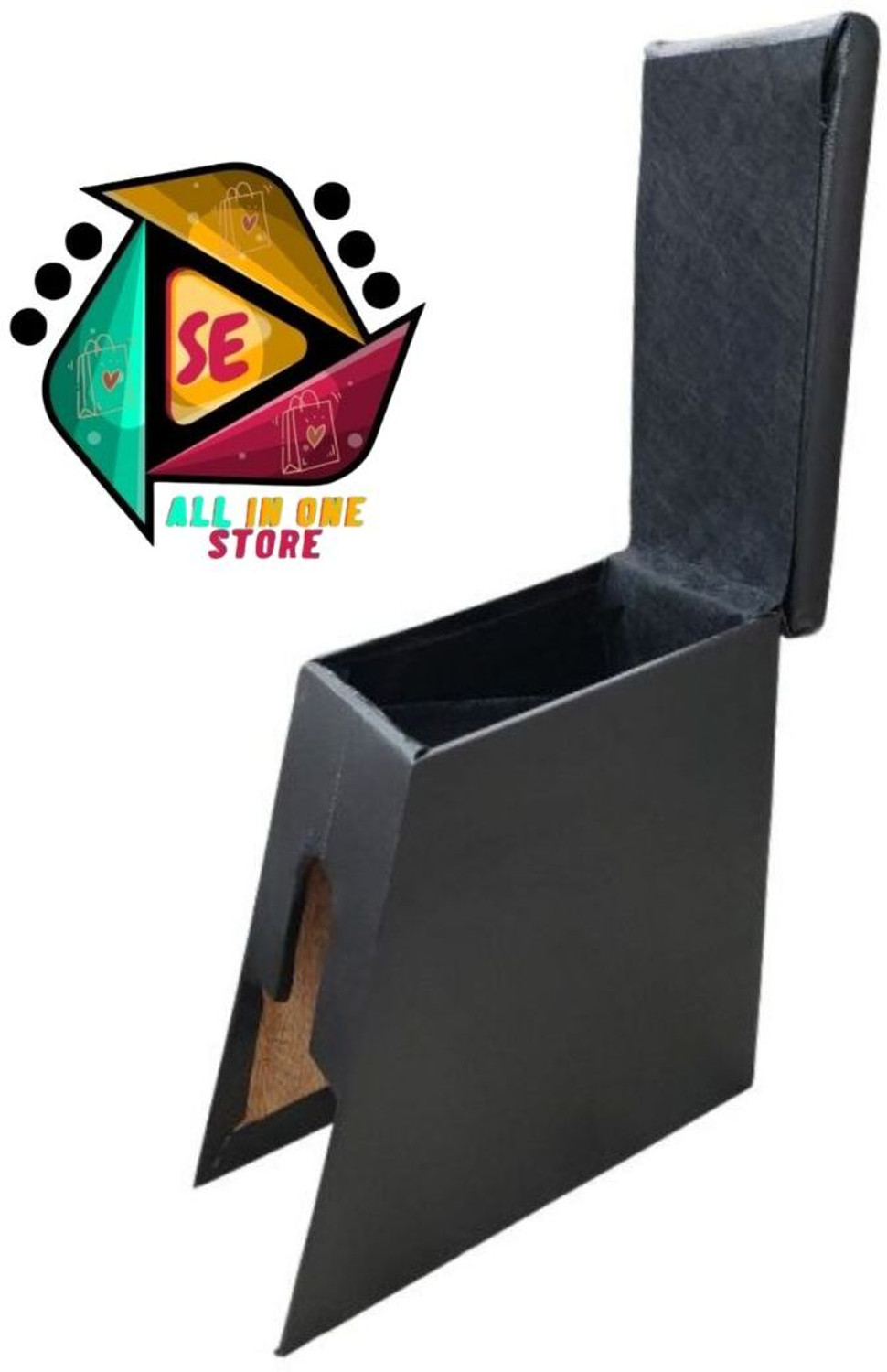 Image of Sakshionline Store S1 Type3 Wooden Armrest Black Color For All Car Models of Ertiga Car Armrest