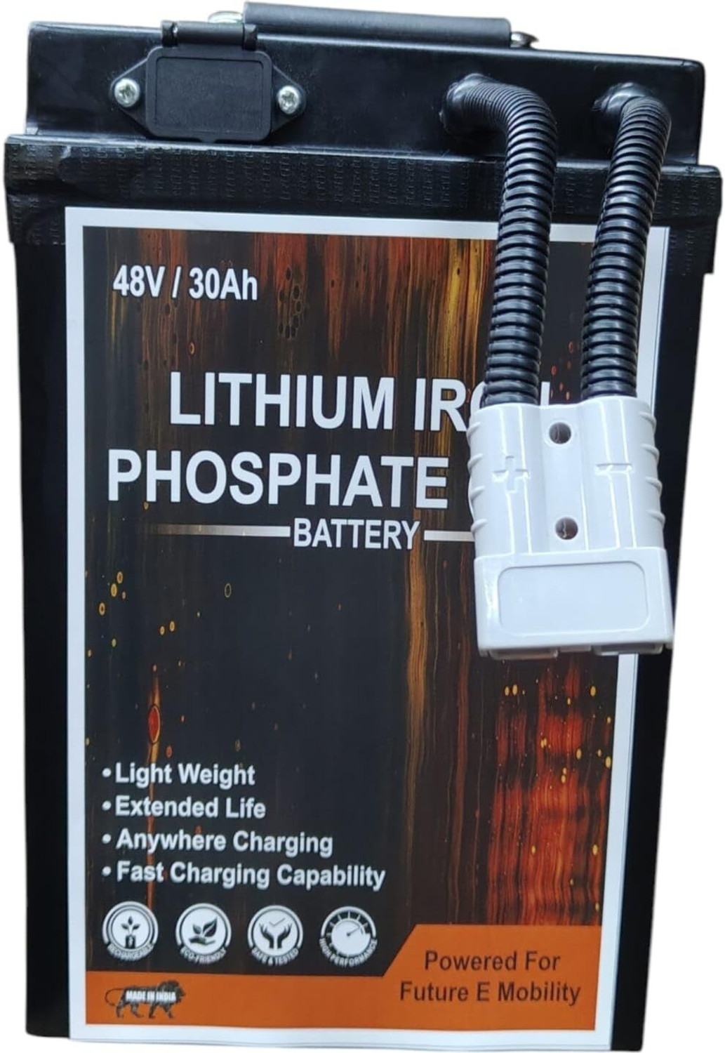 Image of PROSSPA Lithium Iron Phosphate (LFP) Battery - for Electric Vehicles - 48V /30Ah / 15S 30 Ah Battery for All Vehicles