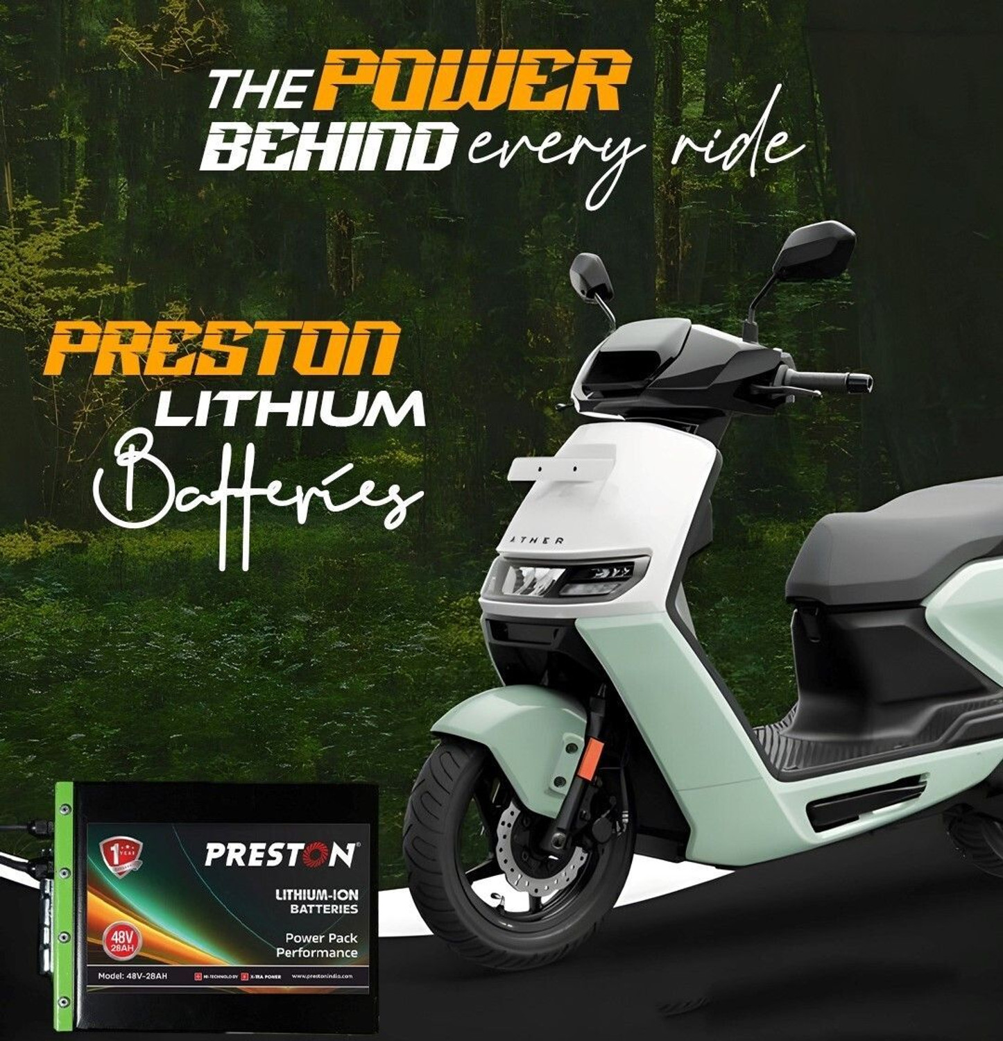 Image of Preston PT60V-30AH 30 Ah Battery for Bike
