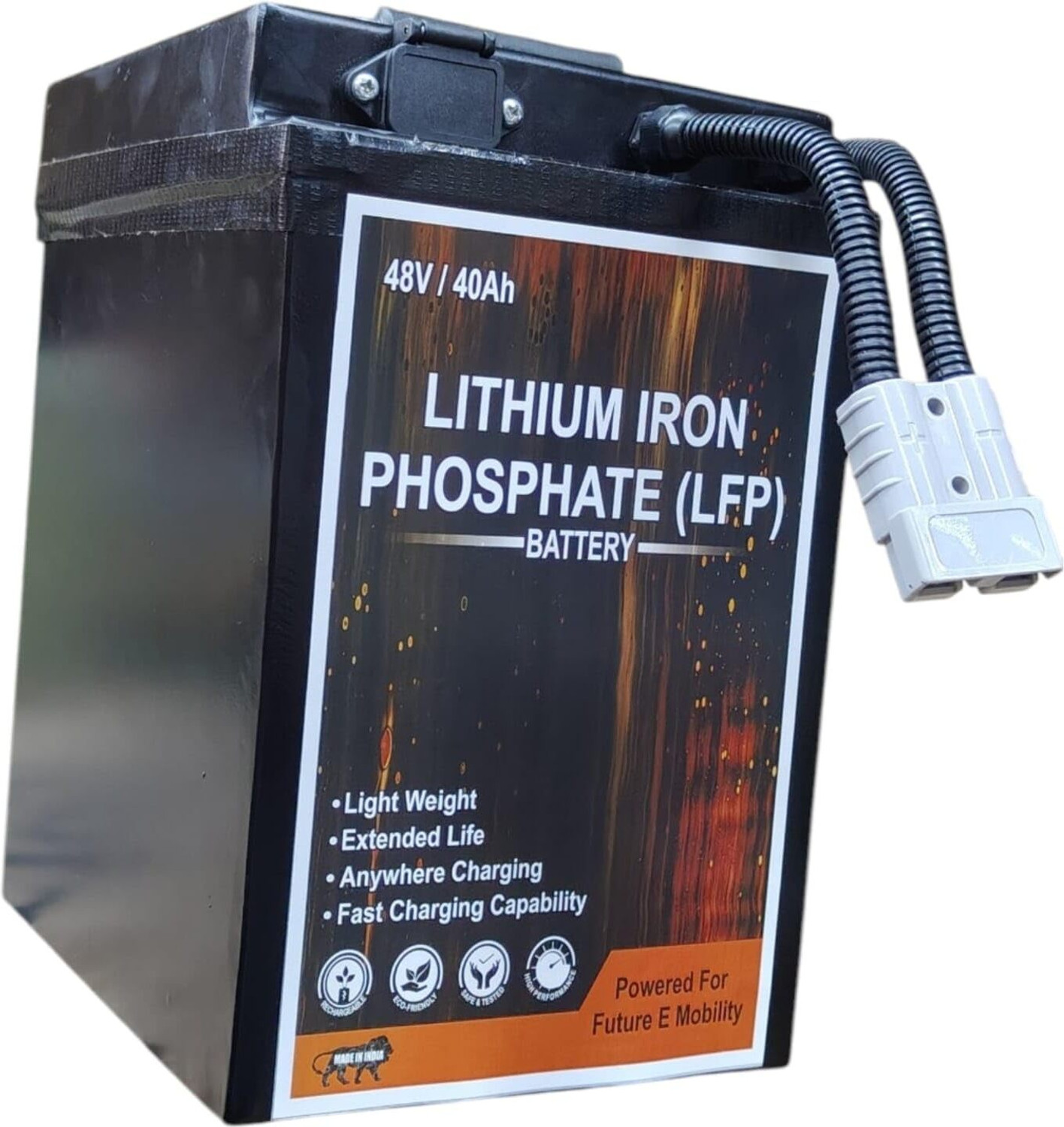 Image of PROSSPA Lithium Iron Phosphate (LFP) Battery - for Electric Vehicles - 48V /405Ah / 15S 40 Ah Battery for All Vehicles