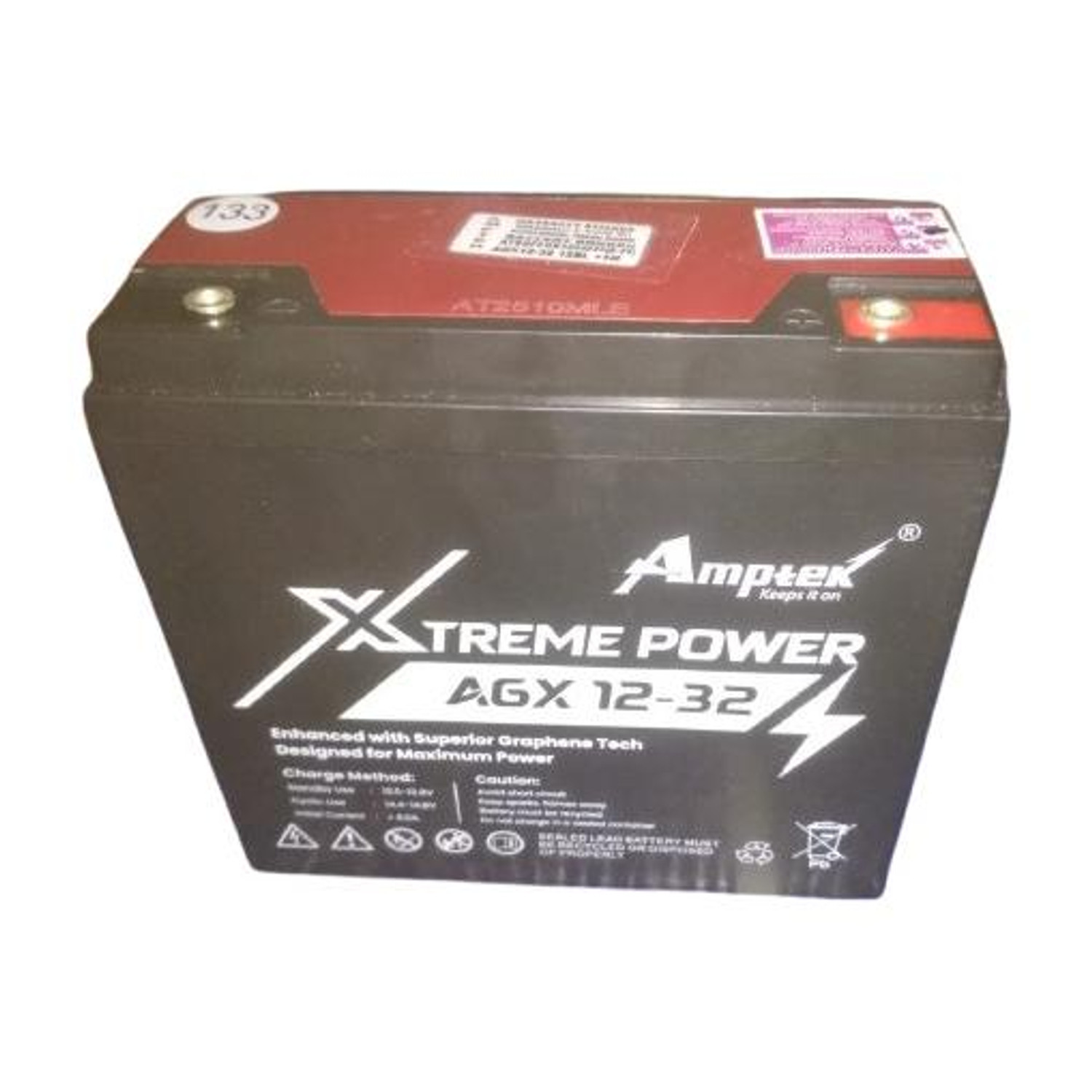 Image of AMPTEK AGX 12-32 32 Ah Battery for Bike