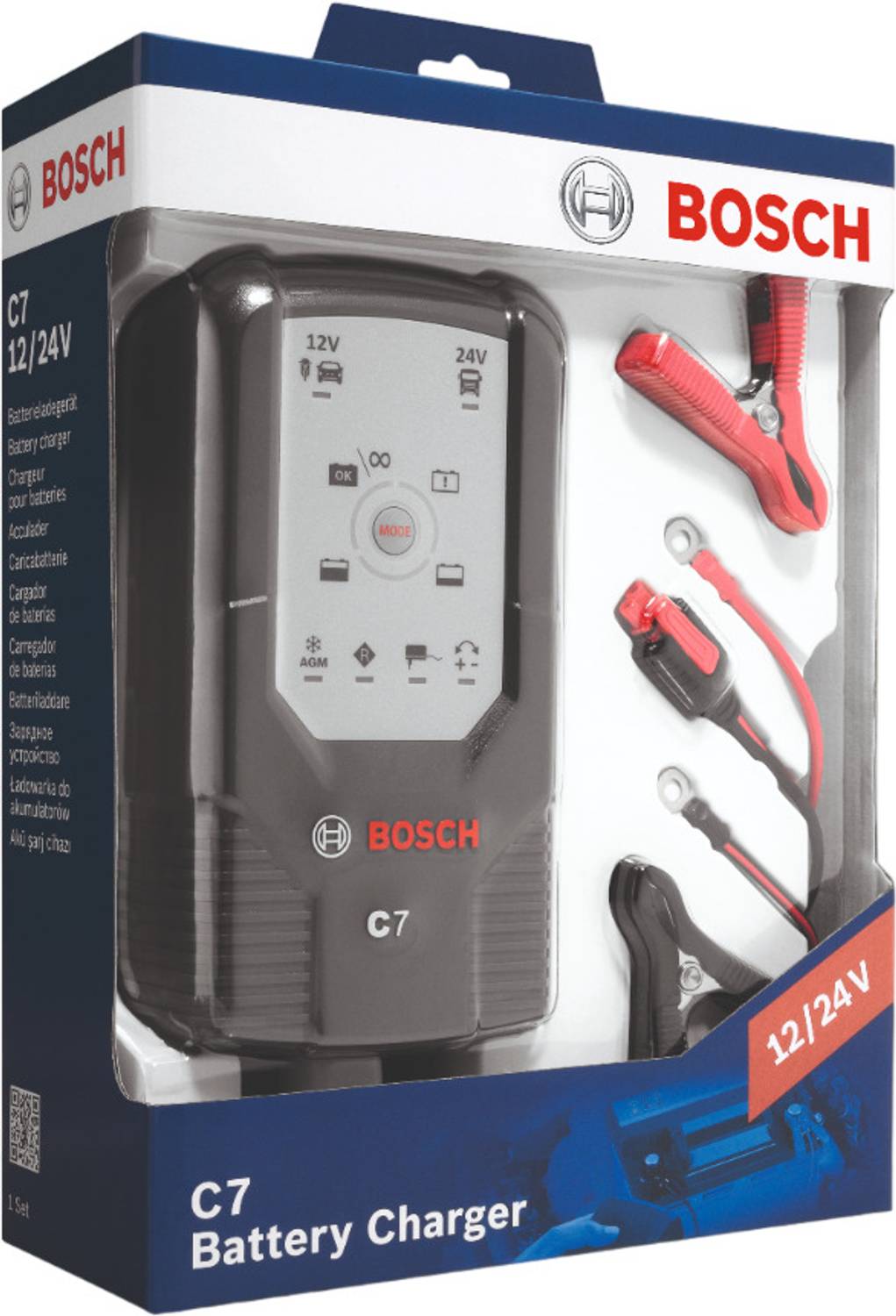BOSCH C7 Battery Charger - 0 Ah Battery for Car & Bike