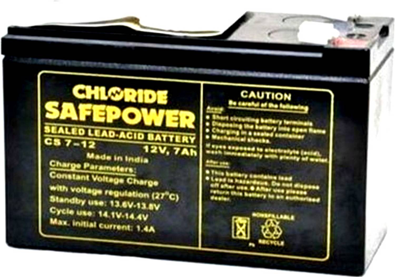 EXIDE 7AH-12V 7Ah Battery for Vehicles - Image 1