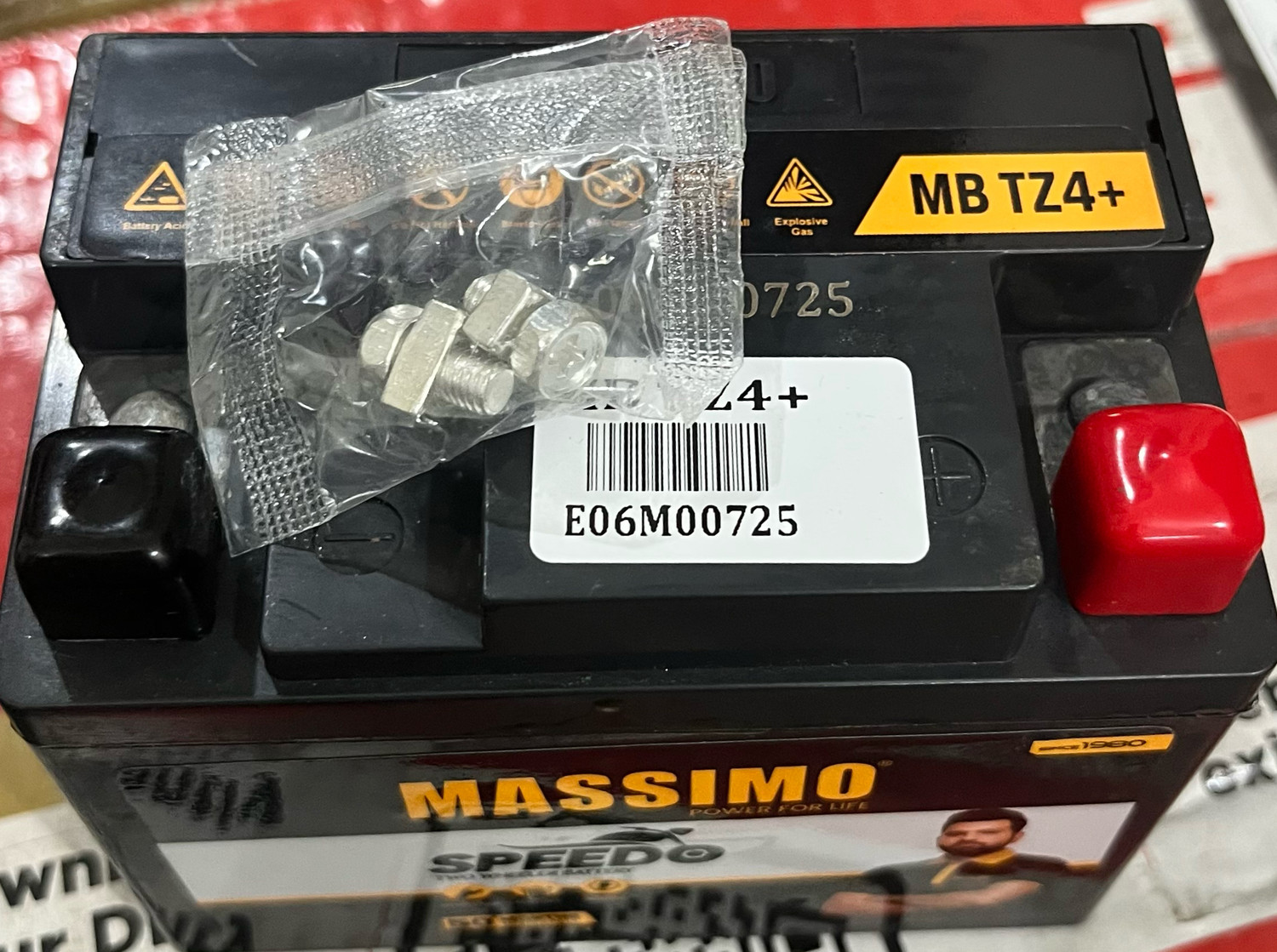 Image of Massimo MB TZ4+ 4 Ah Battery for Bike