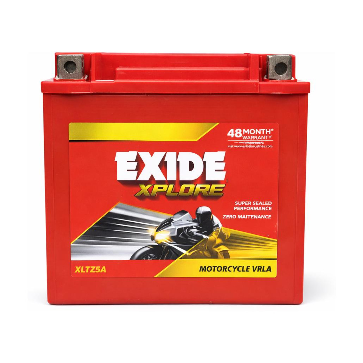 Image of EXIDE EX-(XLTZ5A) 5 Ah Battery for Bike