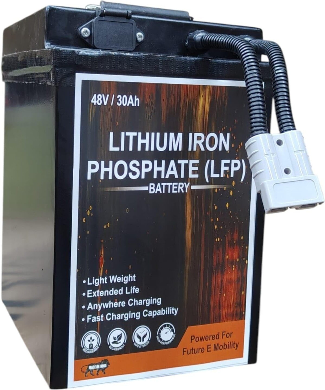Image of PROSSPA Lithium Iron Phosphate (LFP) Battery - for Electric Vehicles - 48V /30Ah / 15S 30 Ah Battery for All Vehicles