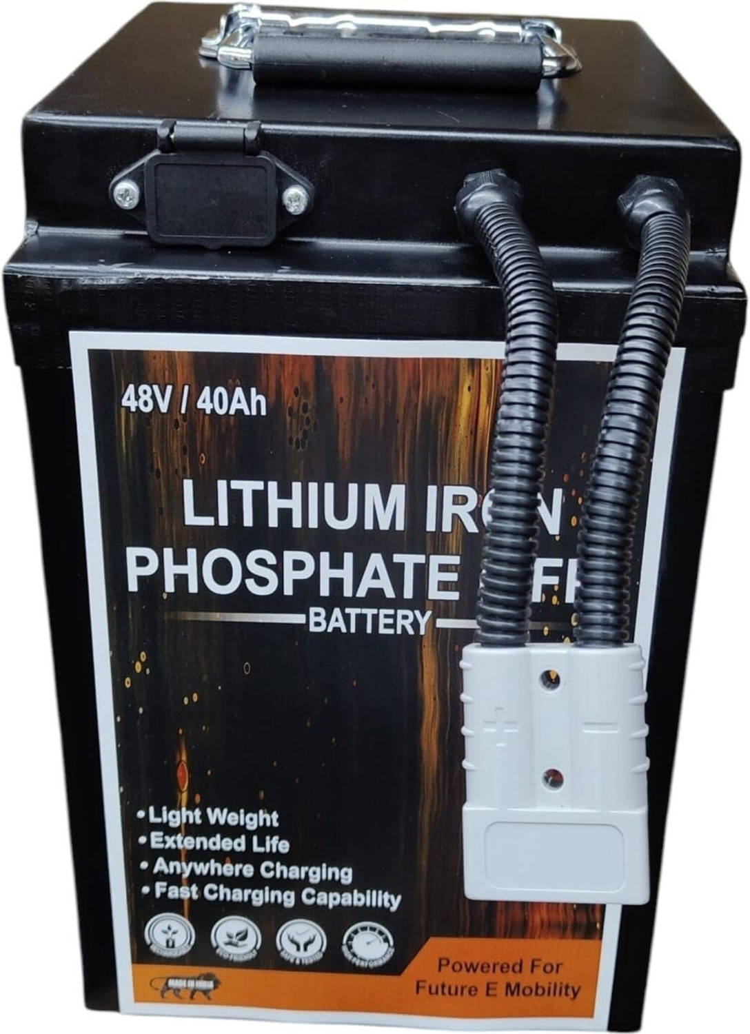 Image of PROSSPA Lithium Iron Phosphate (LFP) Battery - for Electric Vehicles - 48V /405Ah / 15S 40 Ah Battery for All Vehicles