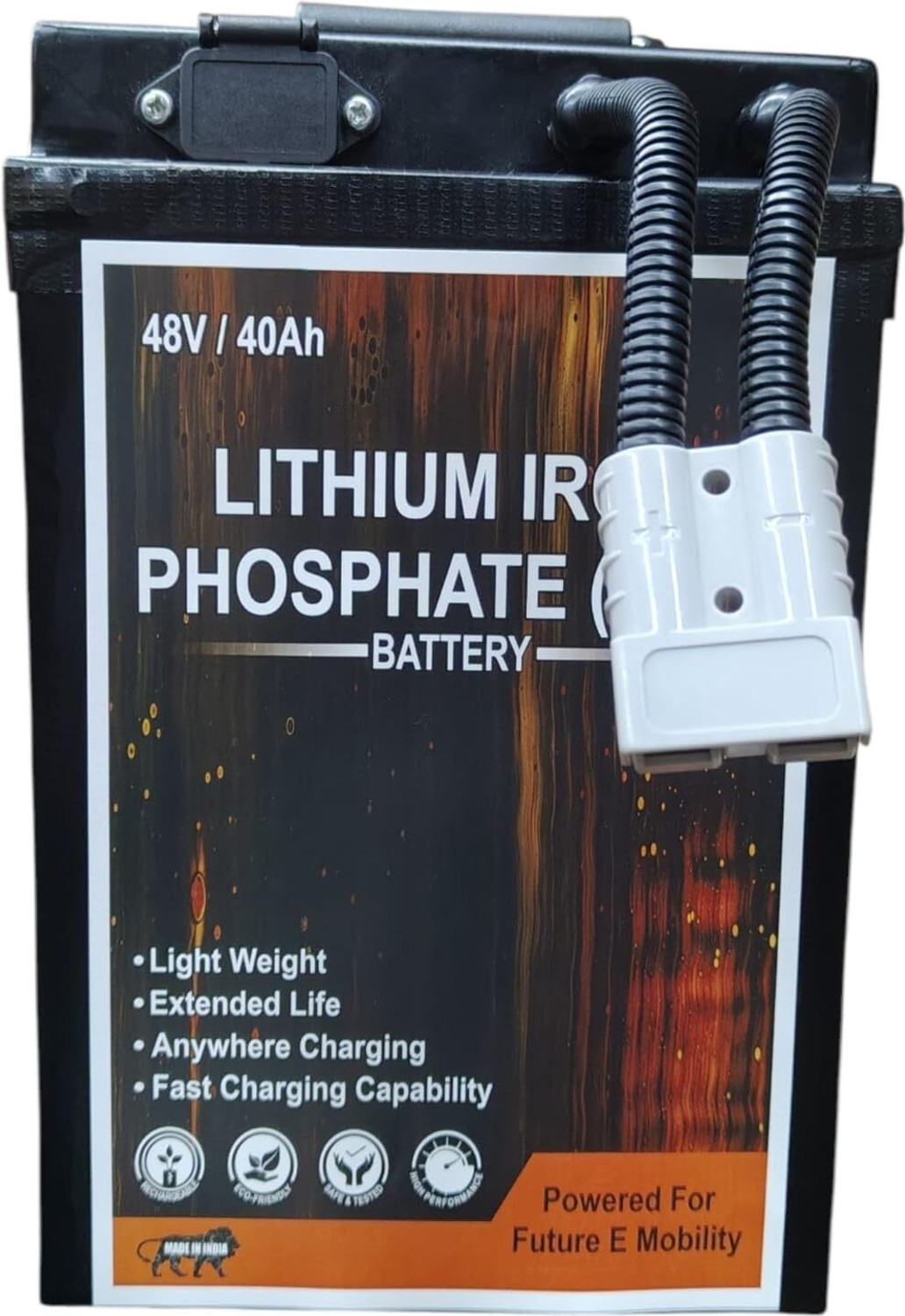 Image of PROSSPA Lithium Iron Phosphate (LFP) Battery - for Electric Vehicles - 48V /405Ah / 15S 40 Ah Battery for All Vehicles