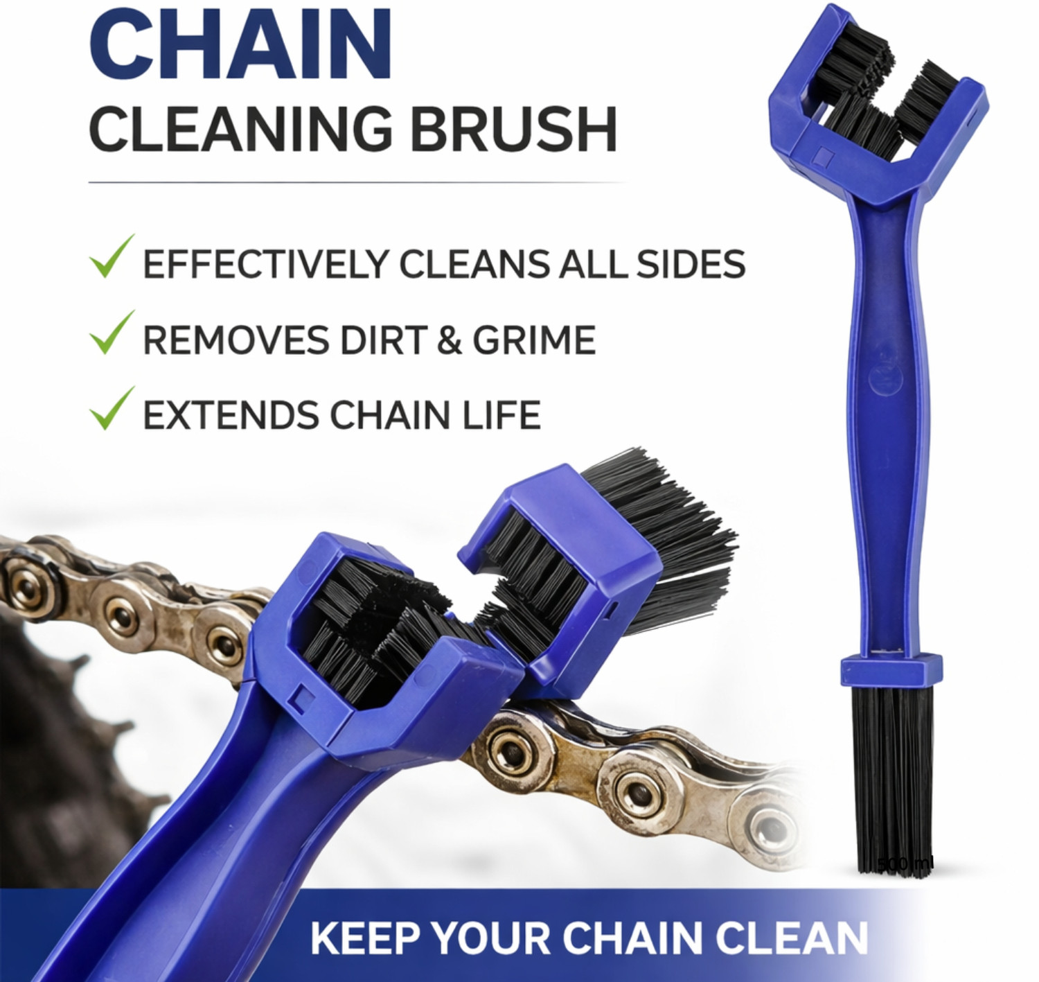 Image of SAPI'S Bike Chain Cleaner Spray 150 ml and Chain Lubricant Spray 500 ml &Chain Brush Vehicle Brake Cleaner