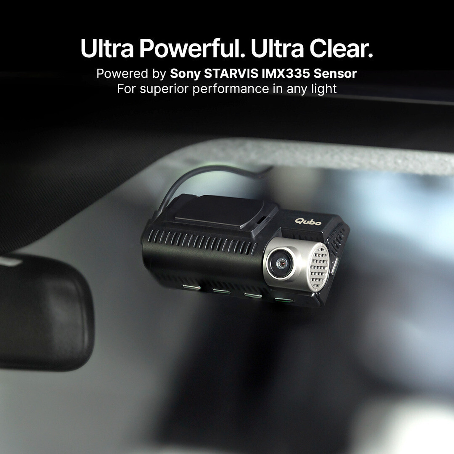 Image of Qubo Smart Dashcam Pro 3K + Rear Dashboard, In-car Camera System