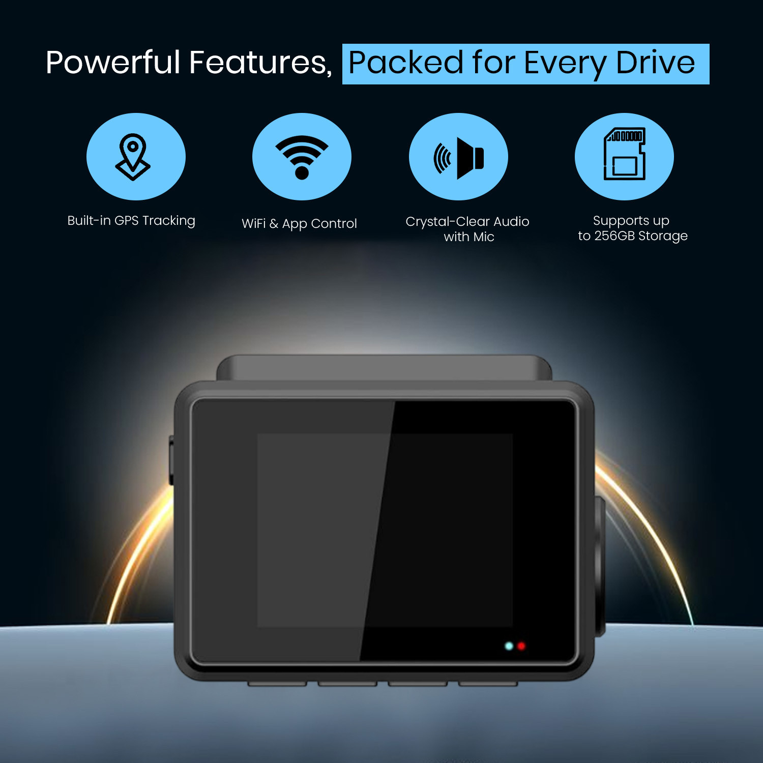 Image of Wyve i440 4K Starvis 2 Dual Dashcam,GPS,5ghz WiFi,2.0 inchScreen,IMX675,Parking Kit Dashboard Camera System