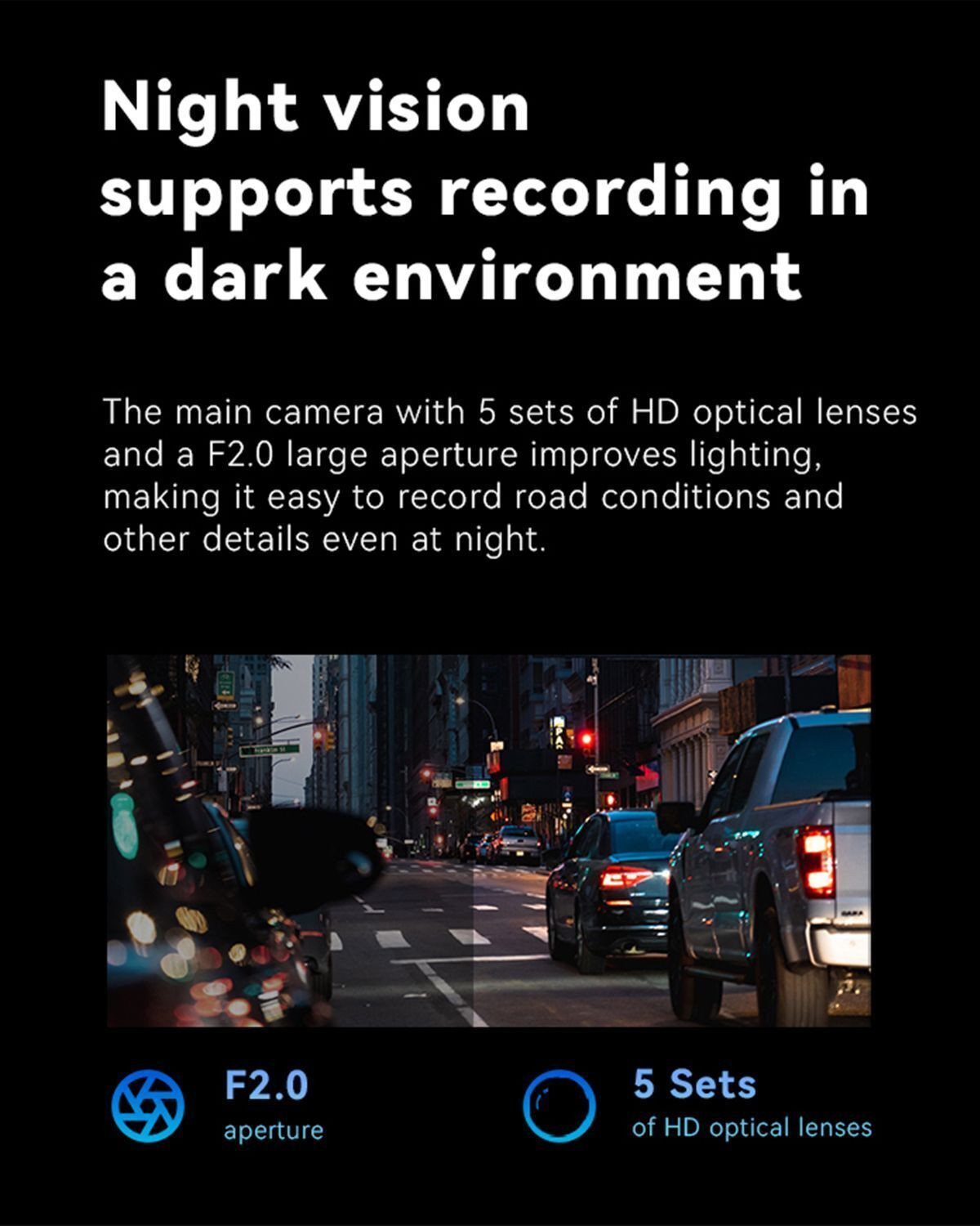 Image of DDPAI Dash Cam for Car with 140 Wide-Angle Lens, Night Vision, G-Sensor & App Control Dashboard Camera System