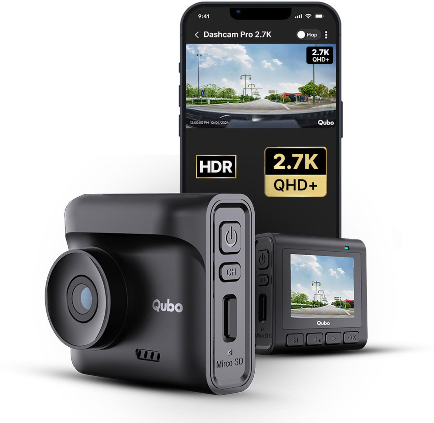 Image of Qubo Dashcam pro 2.7K Dashboard Camera System