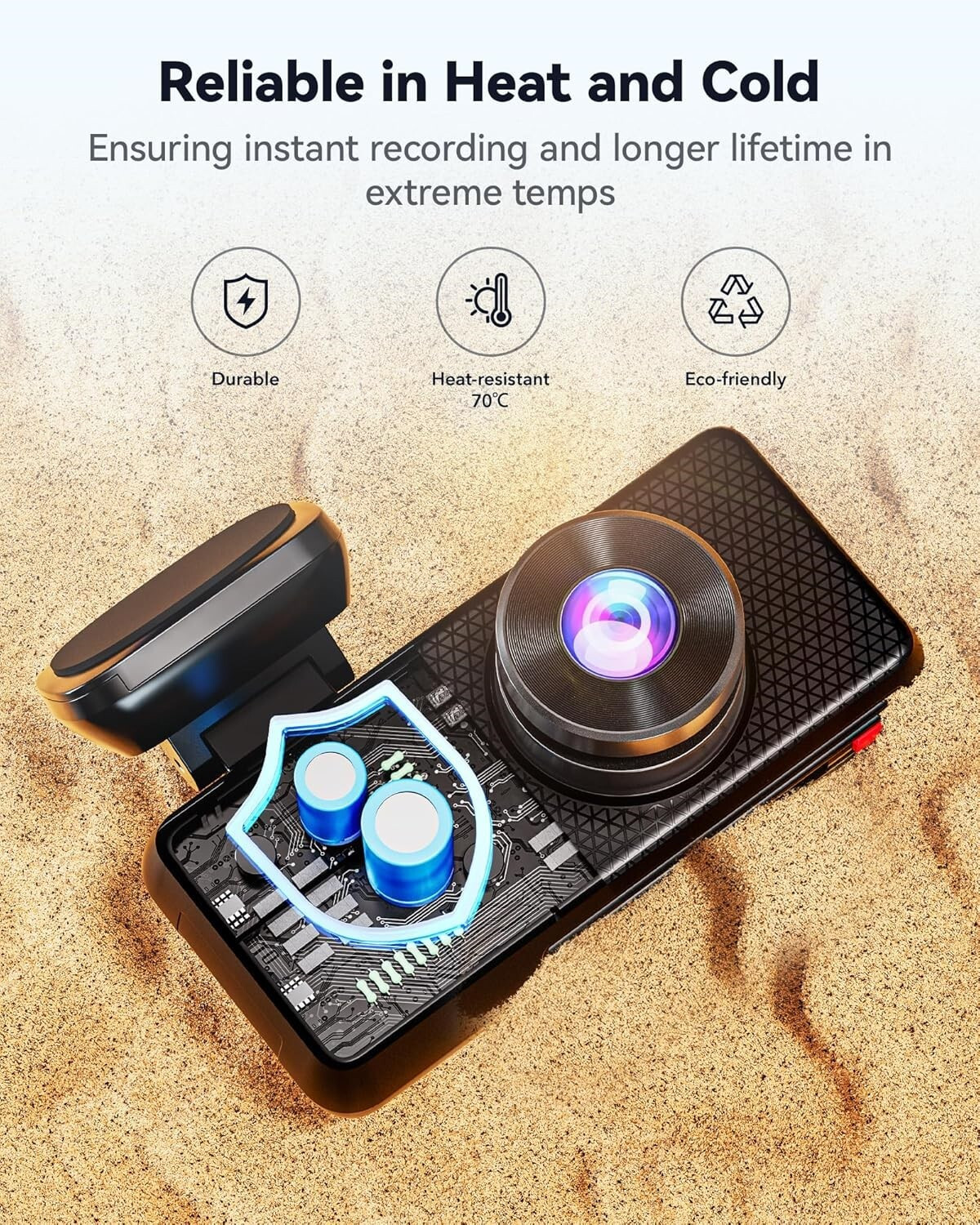 Image of Redtiger F17 Elite 4K 3CH Dash Cam STARVIS2 4K+2.5K+1080P GPS WiFi Touch Voice Dashboard Camera System