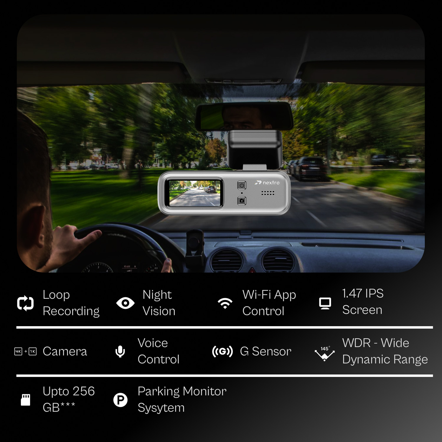 Image of Nextro X600 In-car Camera System (2 Camera, 4k)