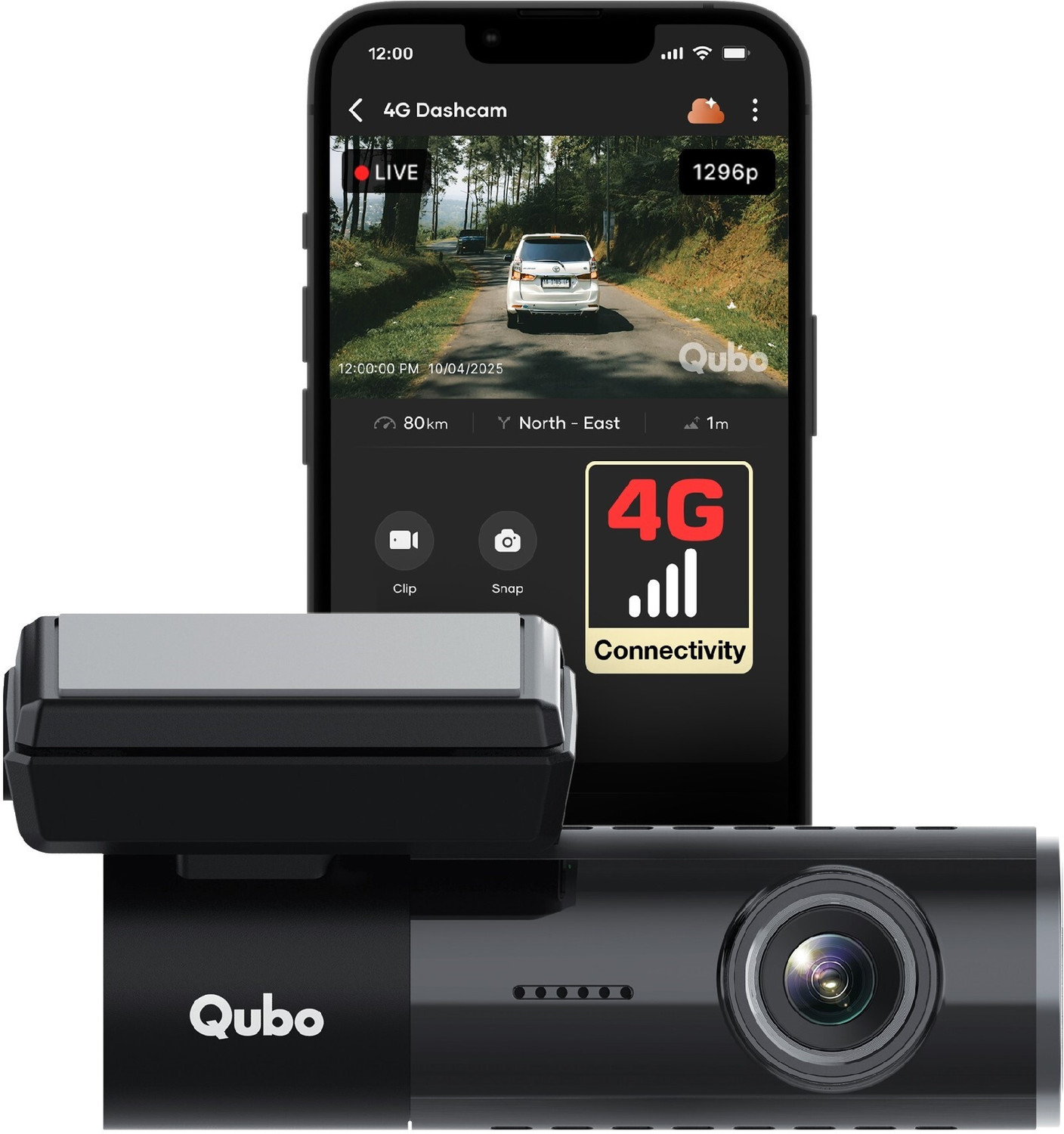 Image of Qubo 4G Dashcam Dashboard Camera System