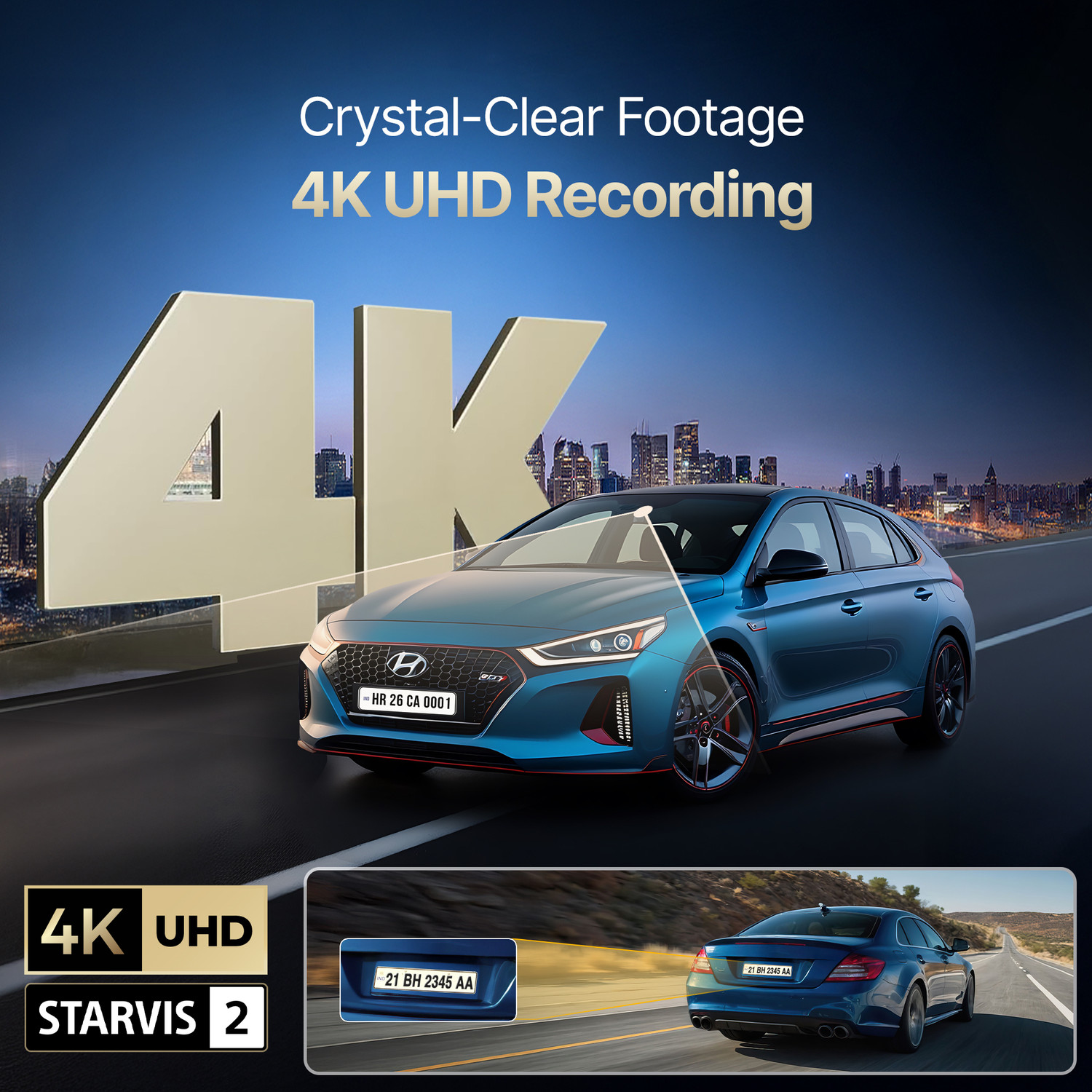 Image of CrossBeats RoadEye DC04-Dash cam In-car Camera System