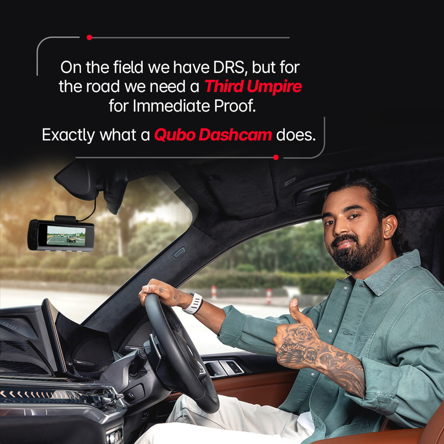 Image of Qubo Smart Dashcam Pro 4K + rear cam Dashboard Camera System