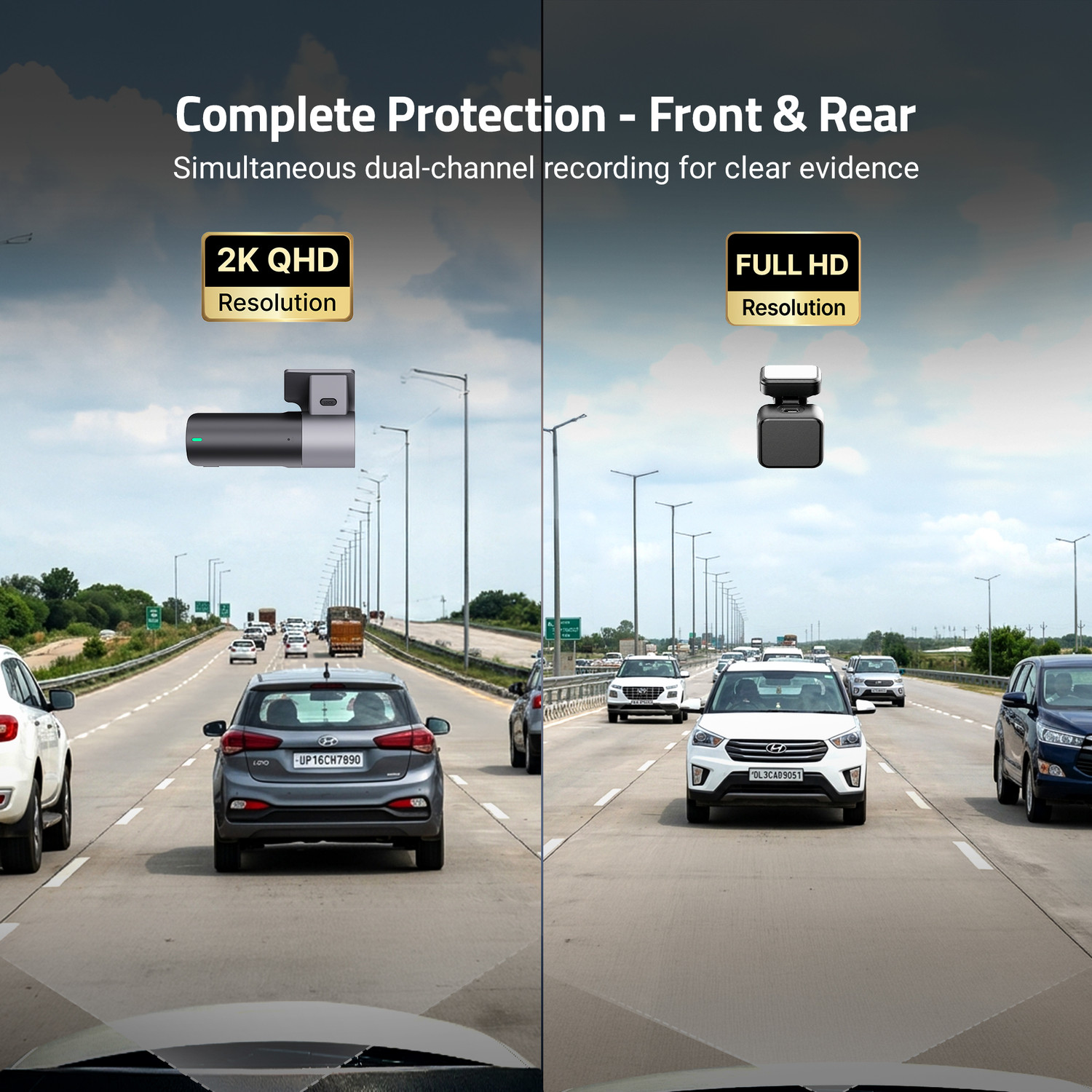Image of Qubo Smart Dashcam Pro 2k +rear cam Dashboard Camera System