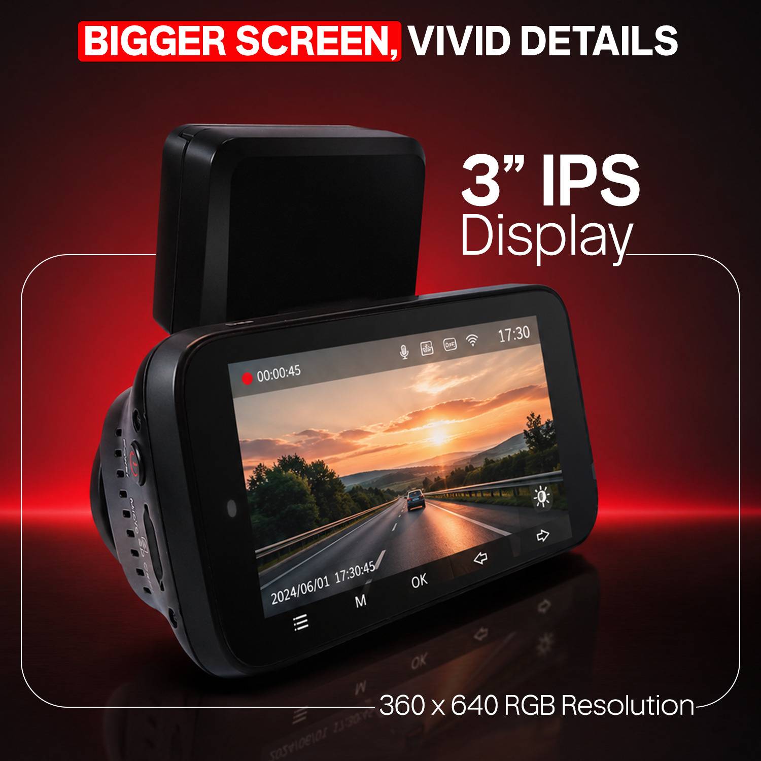 CP PLUS 5MP F59B 3K Front + Rear Dashcam 1TB - Image 4