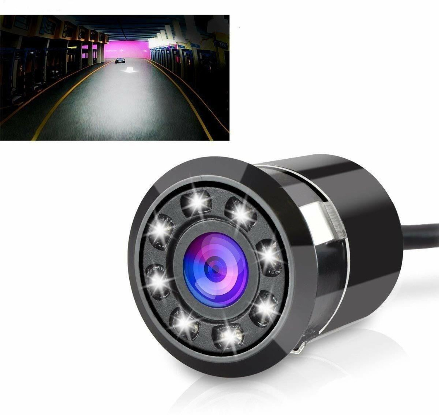 Image of Hymn Camera For Car Rear View Reverse Parking Camera with HD Night Vision (8 LED) Reverse Assist Camera System