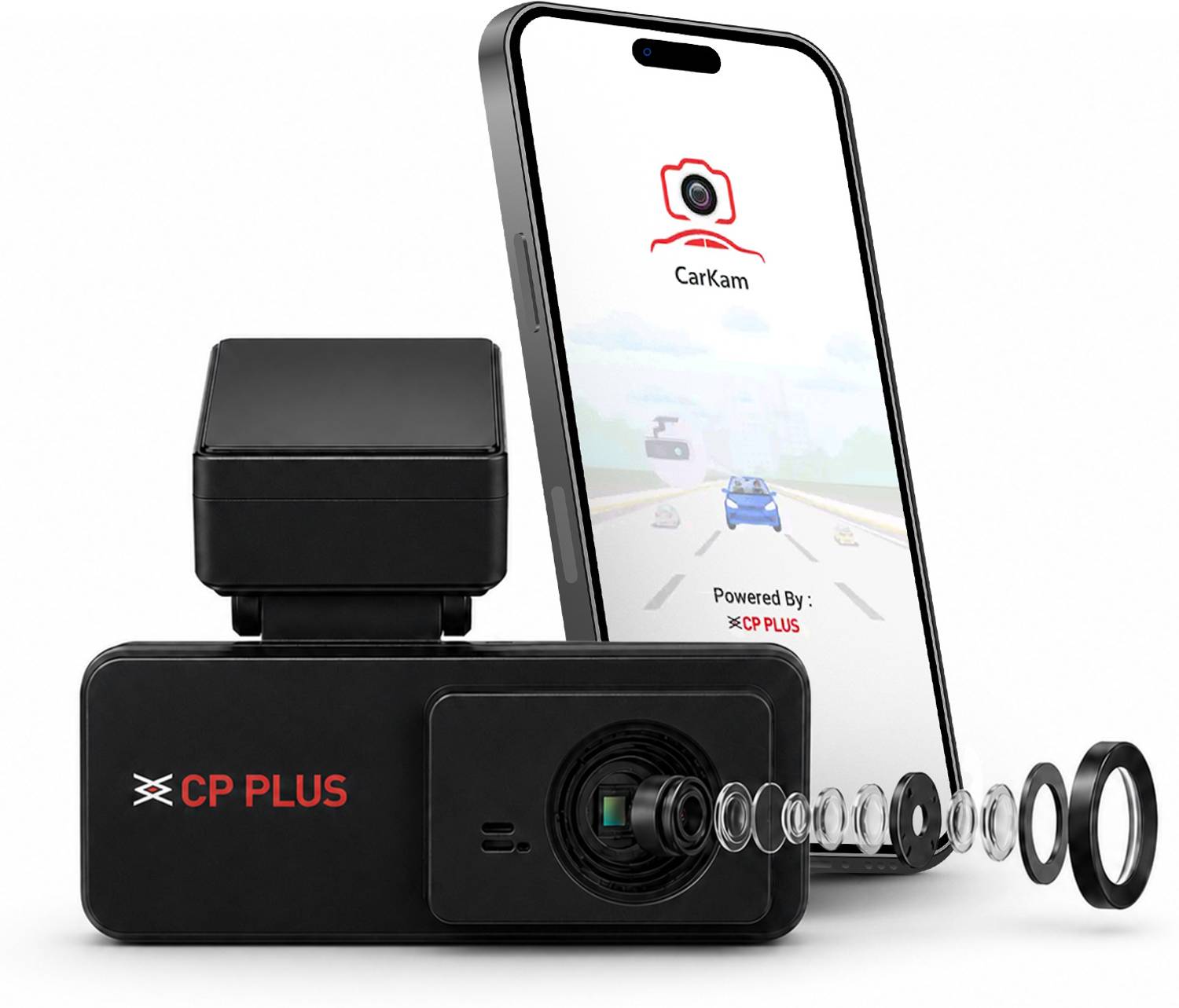 CP PLUS 3MP Car Dashcam Full HD+ Live GPS - Image 1