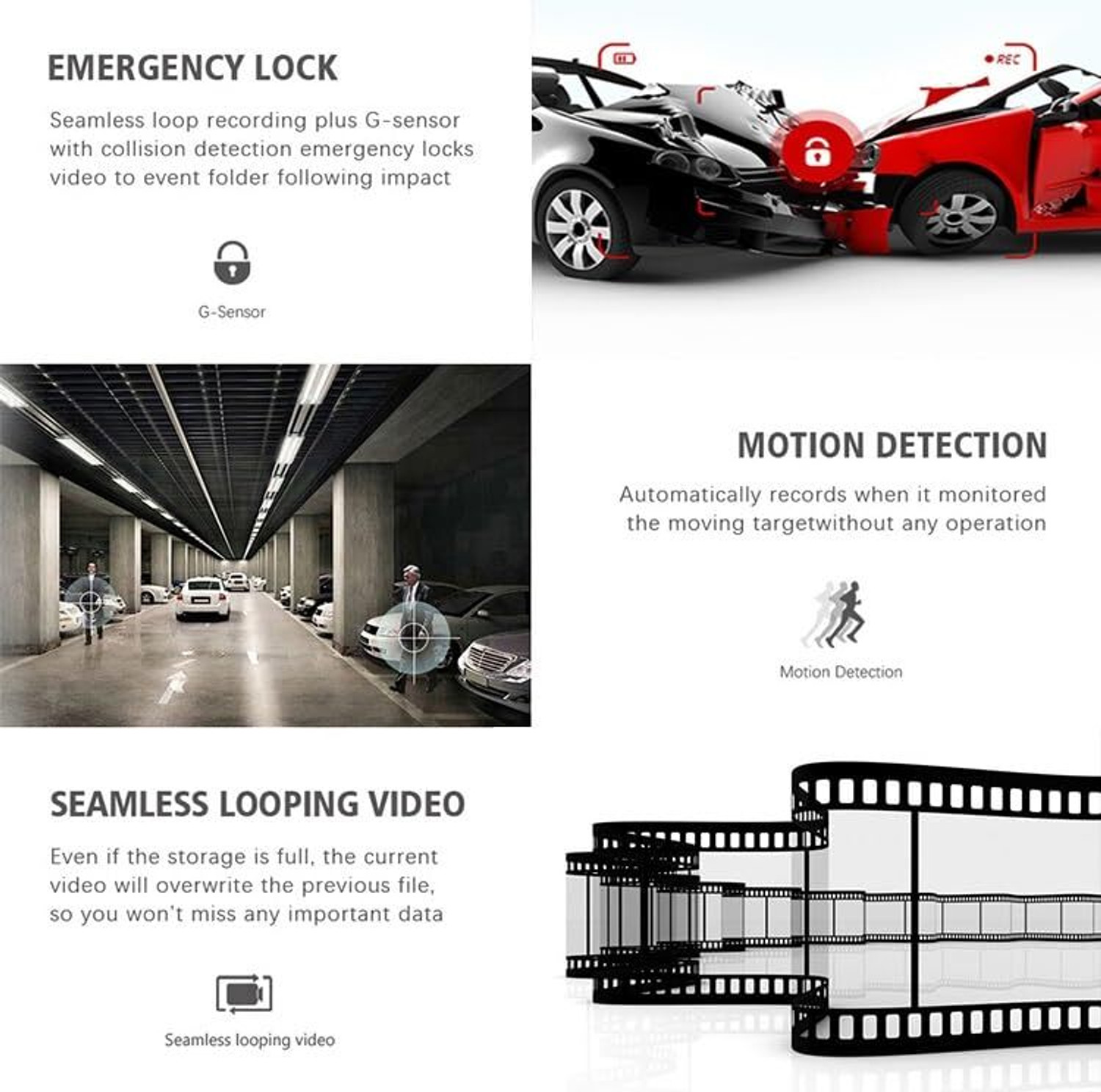 Image of Techdash TECHDASH D15 4K Dual Dash Camera 11.26 Mirror Display Touch Screen Dashboard Camera System