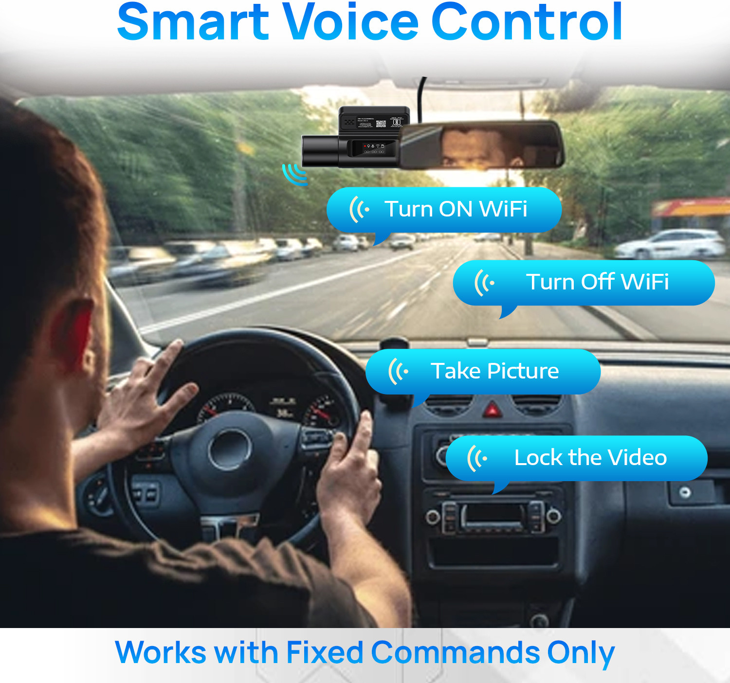 Image of NEXDIGITRON ACE2 DashCam, Real 2K 1440P, Voice Control, Super-Capacitor,F1.8 6G Lens Reverse Assist Camera System