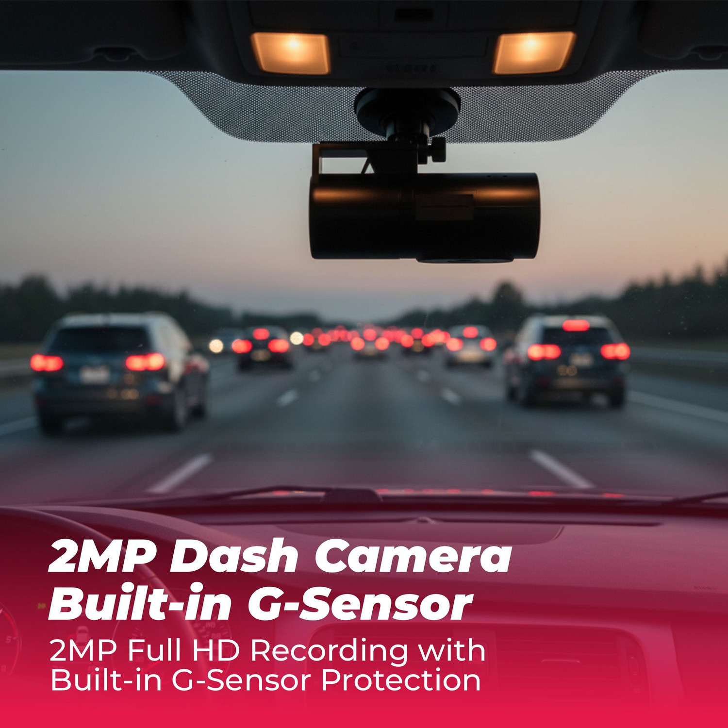 Image of Trueview Trueview Full HD Dash Camera Wide Angle Night Vision G-Sensor Reverse Assist Dashboard Camera System
