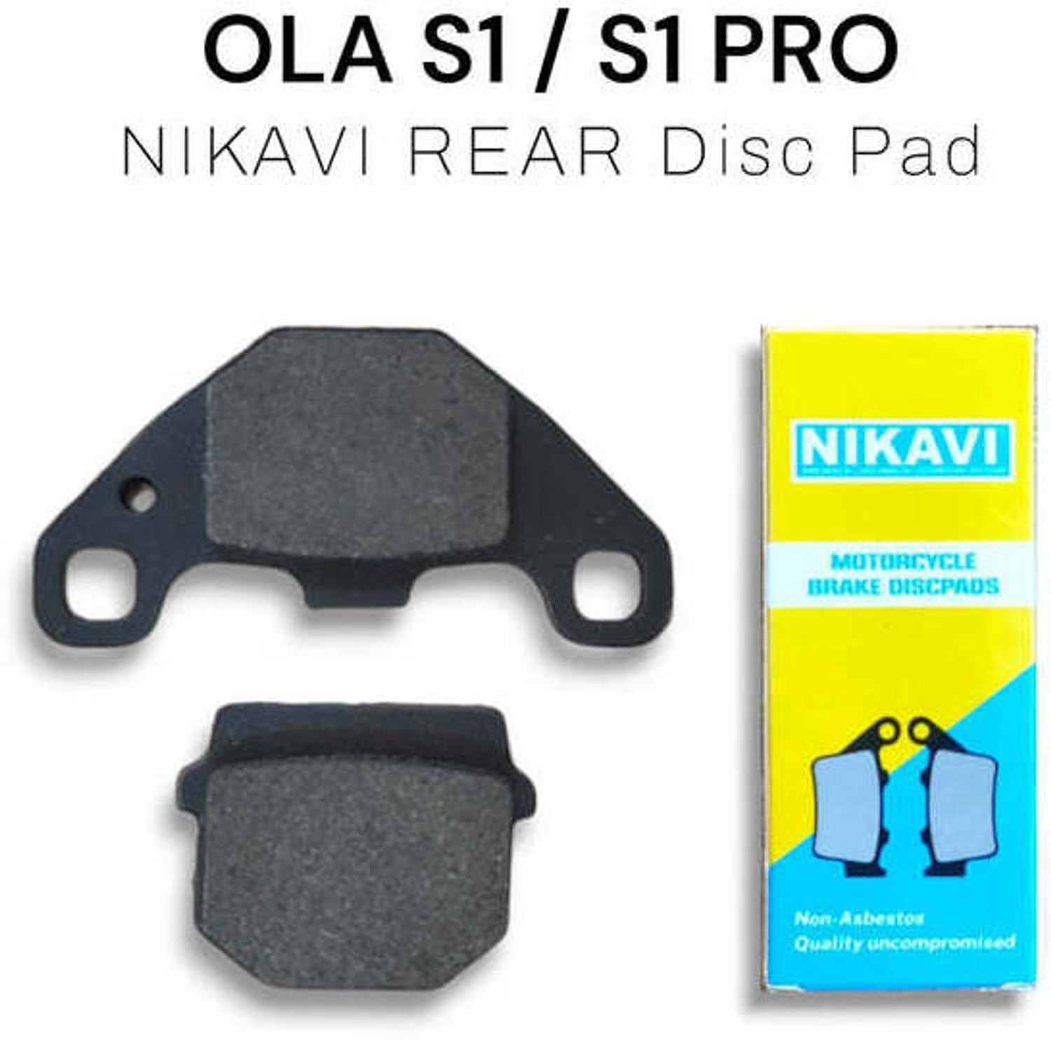 Image of MK TRADING OLA S1 / S1 PRO Gen1 / S1 PRO GEN2 Front & Rear Brake Pads Combo NIKAVI Vehicle Disc Pad