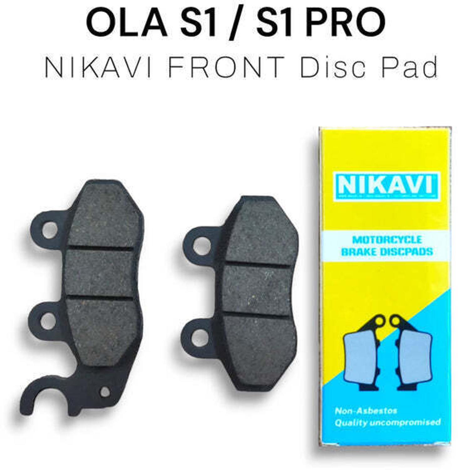 Image of MK TRADING OLA S1 / S1 PRO Gen1 / S1 PRO GEN2 Front & Rear Brake Pads Combo NIKAVI Vehicle Disc Pad