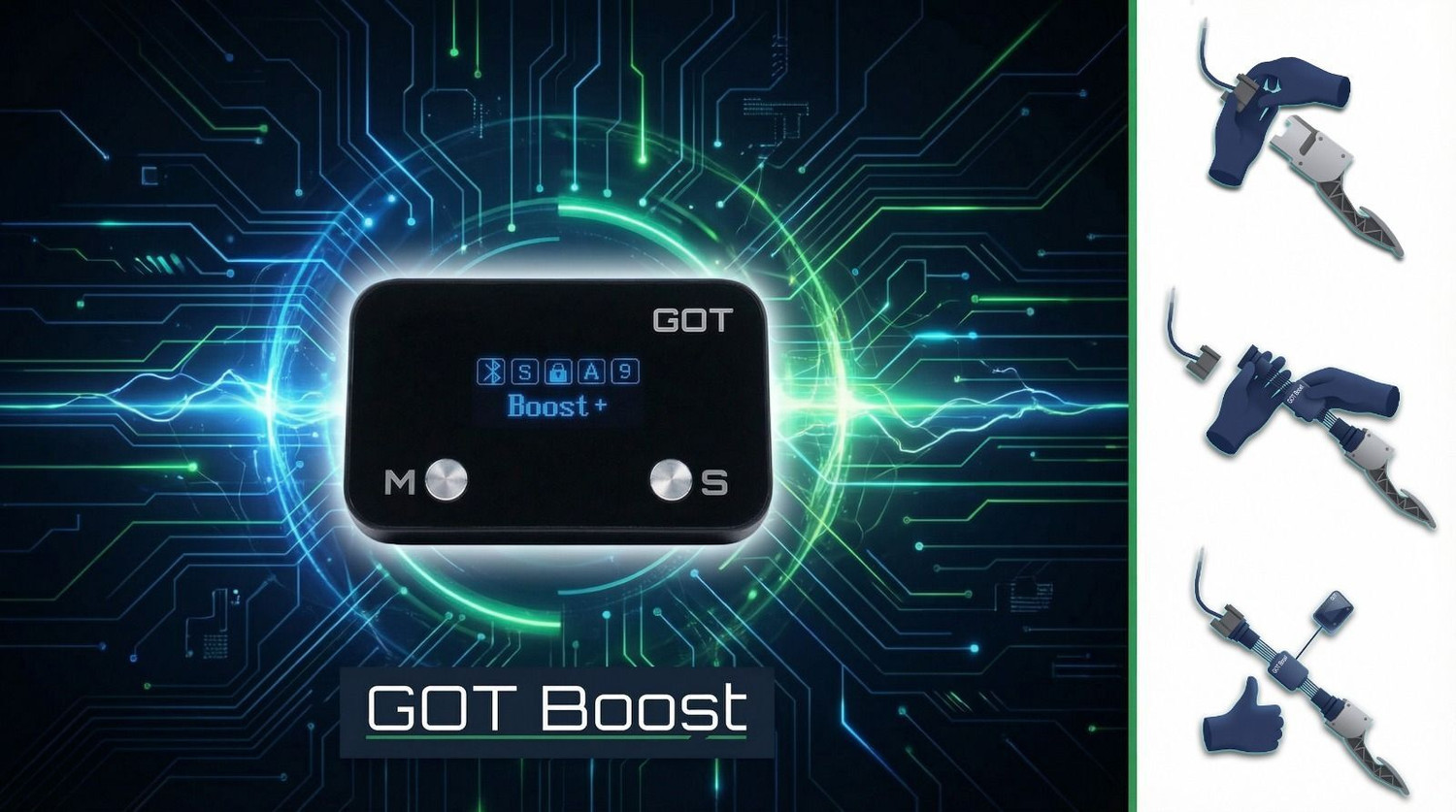 Image of GOT Boost AI Car Throttle Controller for Mahindra /TATA (2005 Onwards) | All Models Diesel Petrol CNG | 12 Modes | 10-15% Fuel Saver | Plug n Play | Car Performance Booster GOT Boost AI Car Throttle Controller for Mahindra /TATA (2005 Onwards) | All Models Diesel Petrol CNG | 12 Modes | 10-15% Fuel Saver | Plug n Play | Car Performance Booster Hardwire Kit