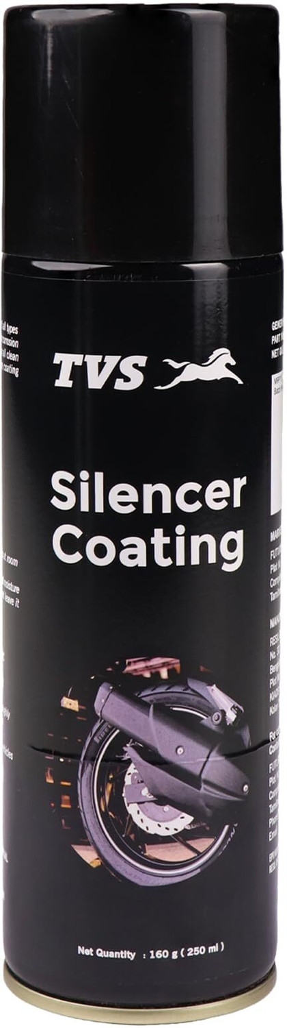 Image of TVS Silencer Coating Spray for Bike, Prevent Rust and Leak Engine Cleaner
