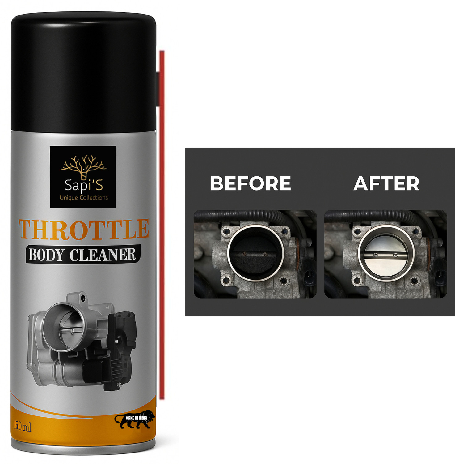 Image of SAPI'S Throttle Body Clenaer Pack of 4 Engine Cleaner