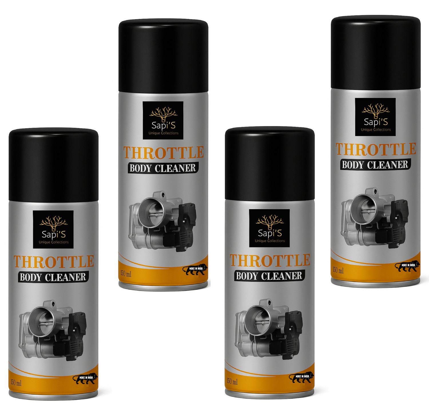 Image of SAPI'S Throttle Body Clenaer Pack of 4 Engine Cleaner