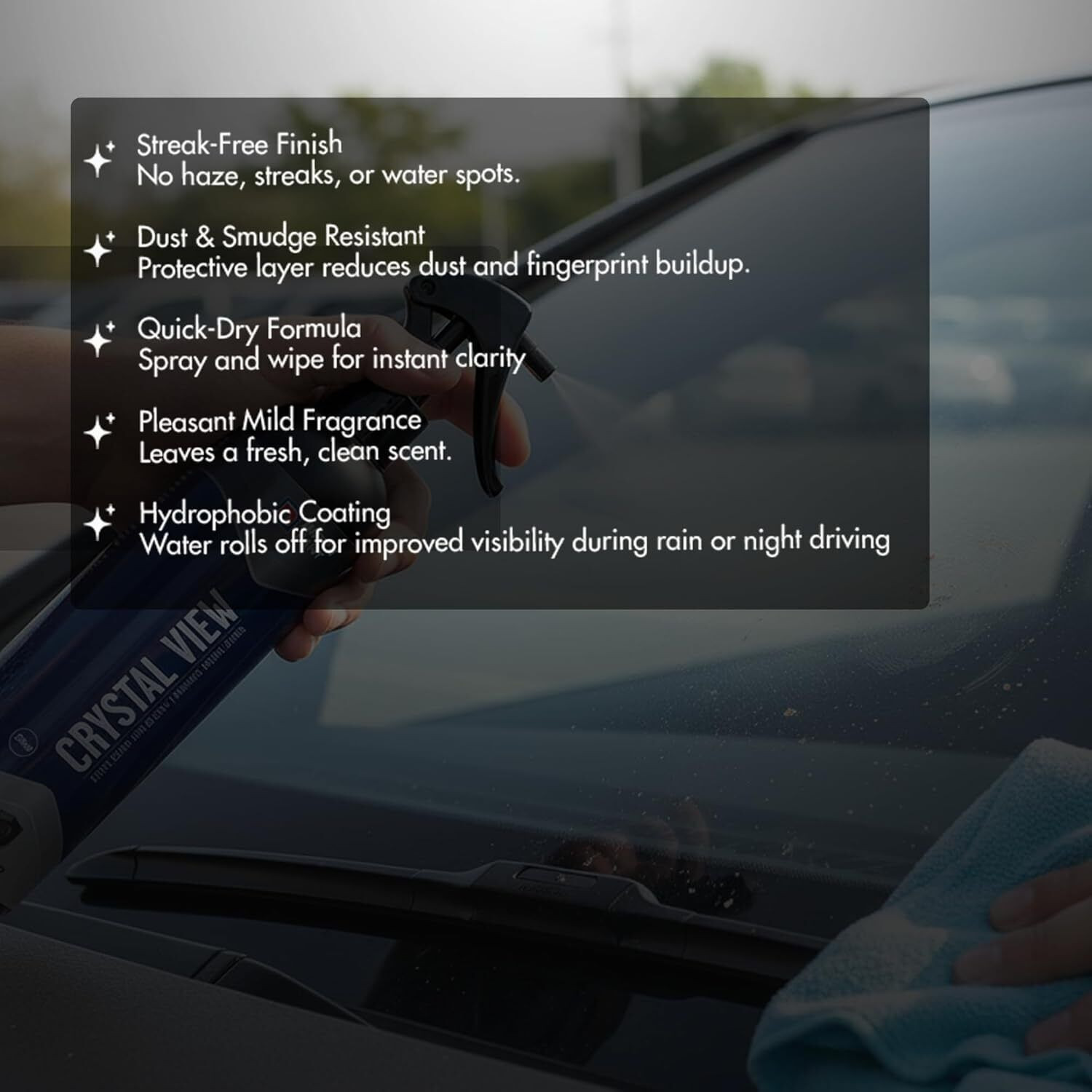 Image of Nippon Paint n-Shield Car Glass Cleaner, Repels Dust /Rain, Removes hard Residue, Hydrophobic Liquid Vehicle Glass Cleaner