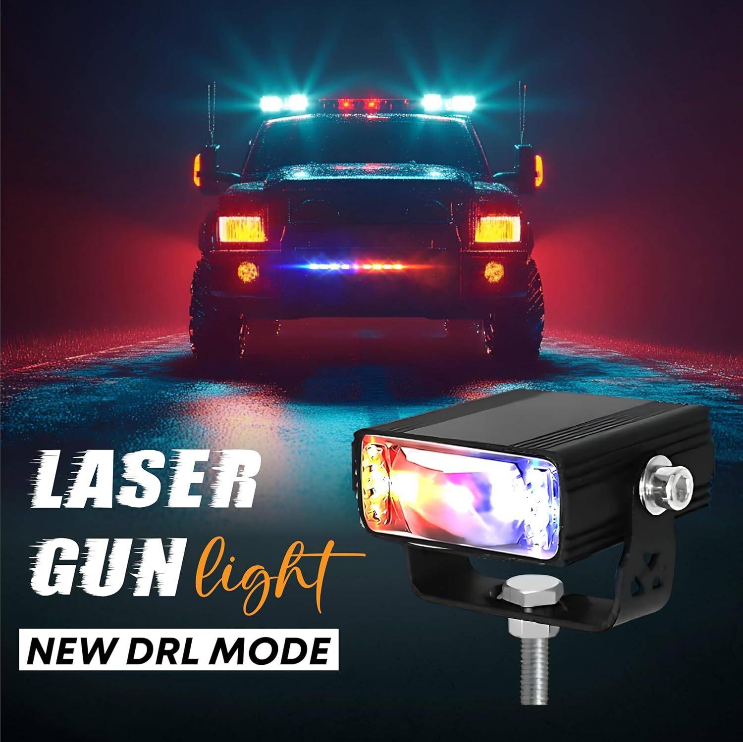PRTEK LED Fog Light 5 Modes HID Kit - Image 4