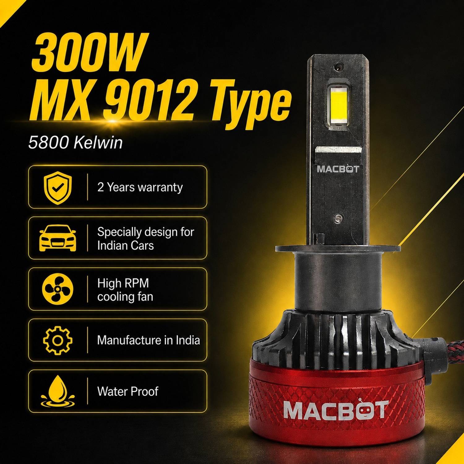 MACBOT Mx-9012/HIR2 Vehicle HID Kit - Image 2