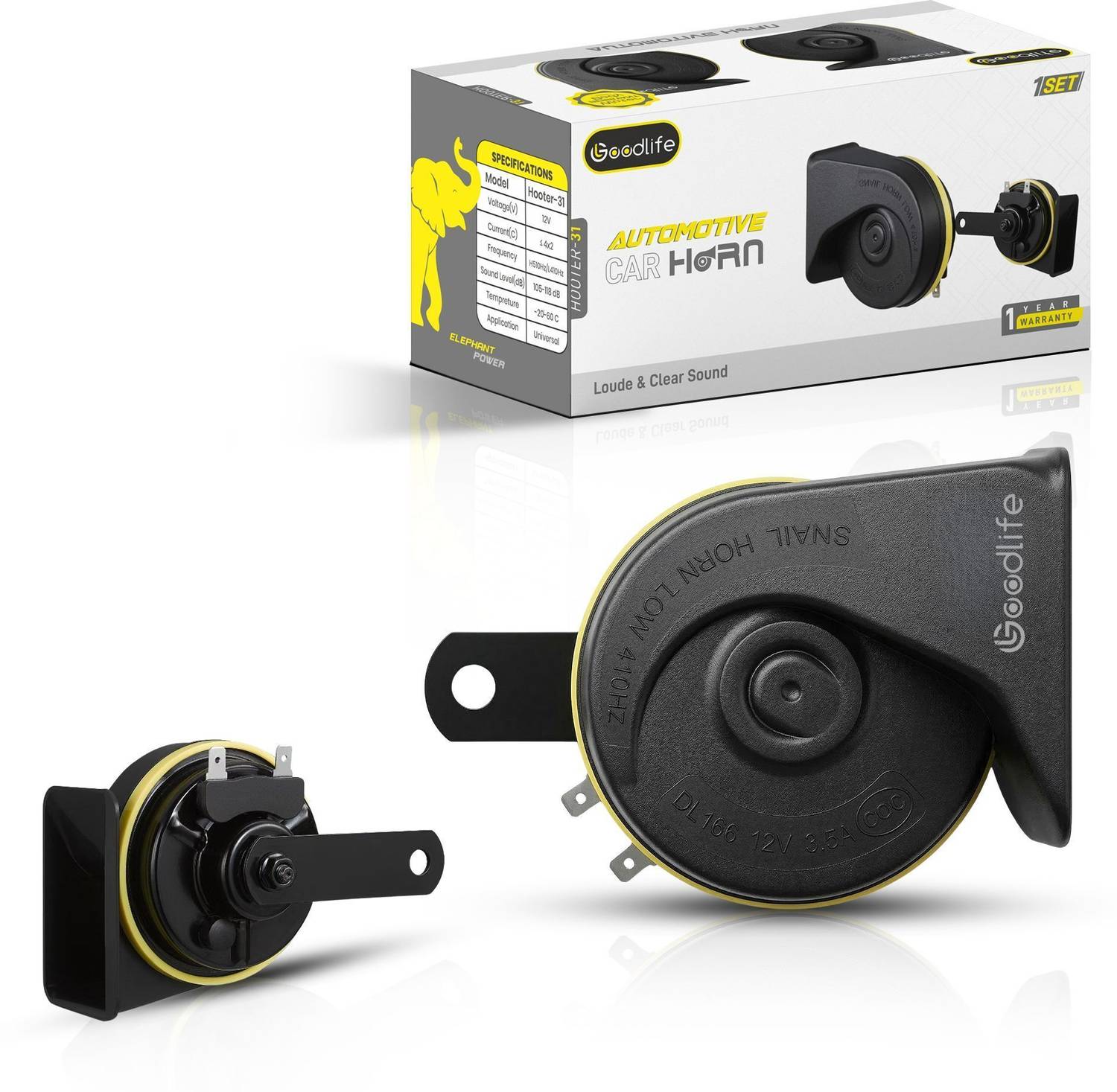 GOODLIFE Universal Horn for Car, Bike, Bus, Truck - Image 1