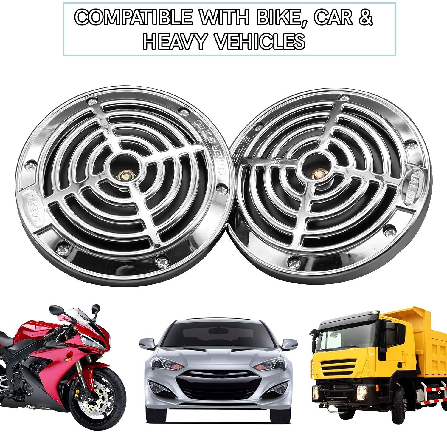 Image of AISMART Horn For Universal For Bike, Universal For Car, Universal for Trucks, Universal for Bus Universal For Bike, Universal For Car, Universal for Bus, Universal for Trucks