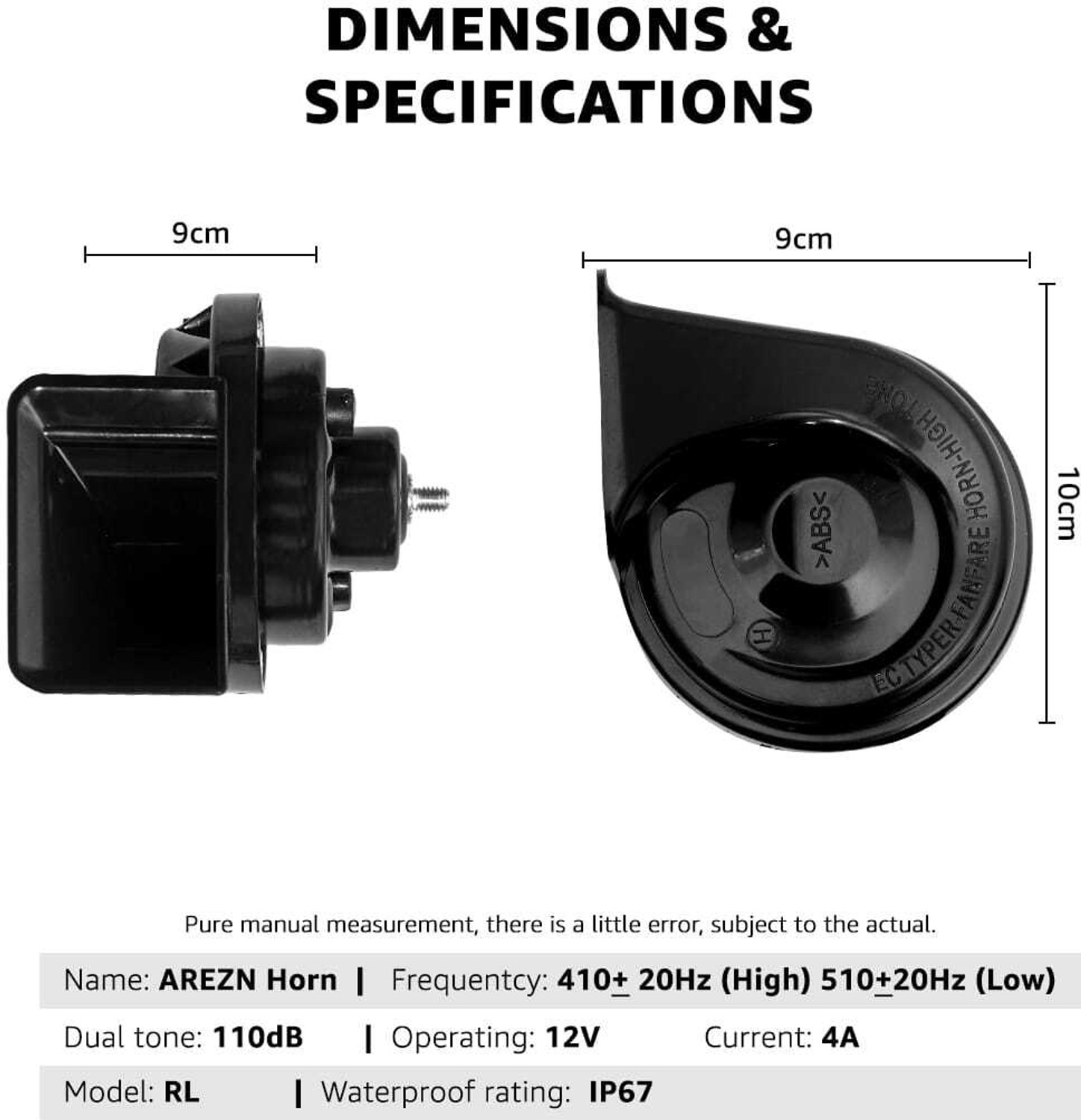 Image of ARZER Horn For Universal For Bike, Universal For Car, Universal for Bus, Universal for Trucks