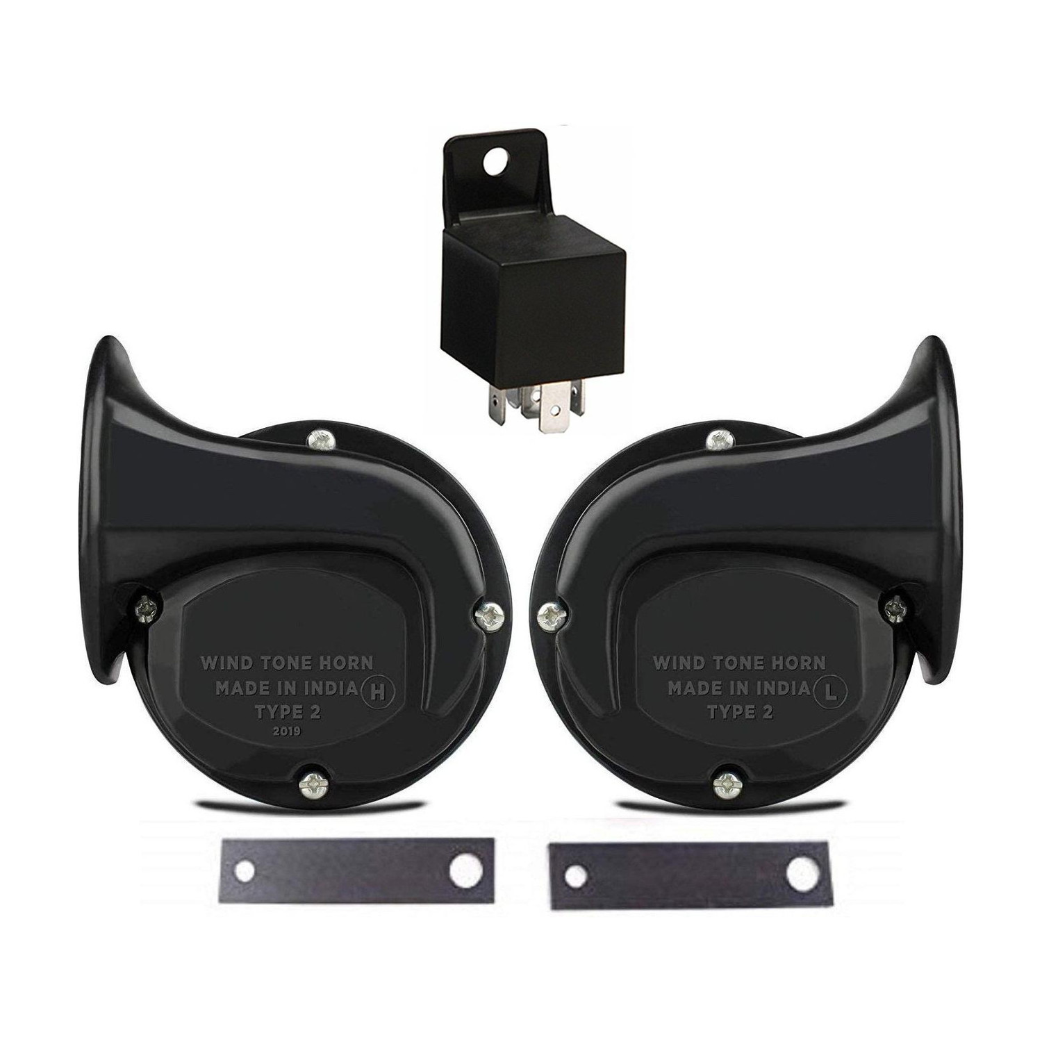 Image of dongreela Horn For Opel, Volkswagen, KTM, Yamaha, Bajaj, Mahindra, Maruti Suzuki, Hyundai, Universal For Bike, Universal For Car Pajero, Fortuner, WagonR, XUV 500, Splendor, CBZ, Scorpio, Jupiter, Activa, Classic 350, Classic 500, Passion Pro, Pulsar, Duke 200, Pulsar 200 NS DTS-i, Universal For Bike, Universal For Car