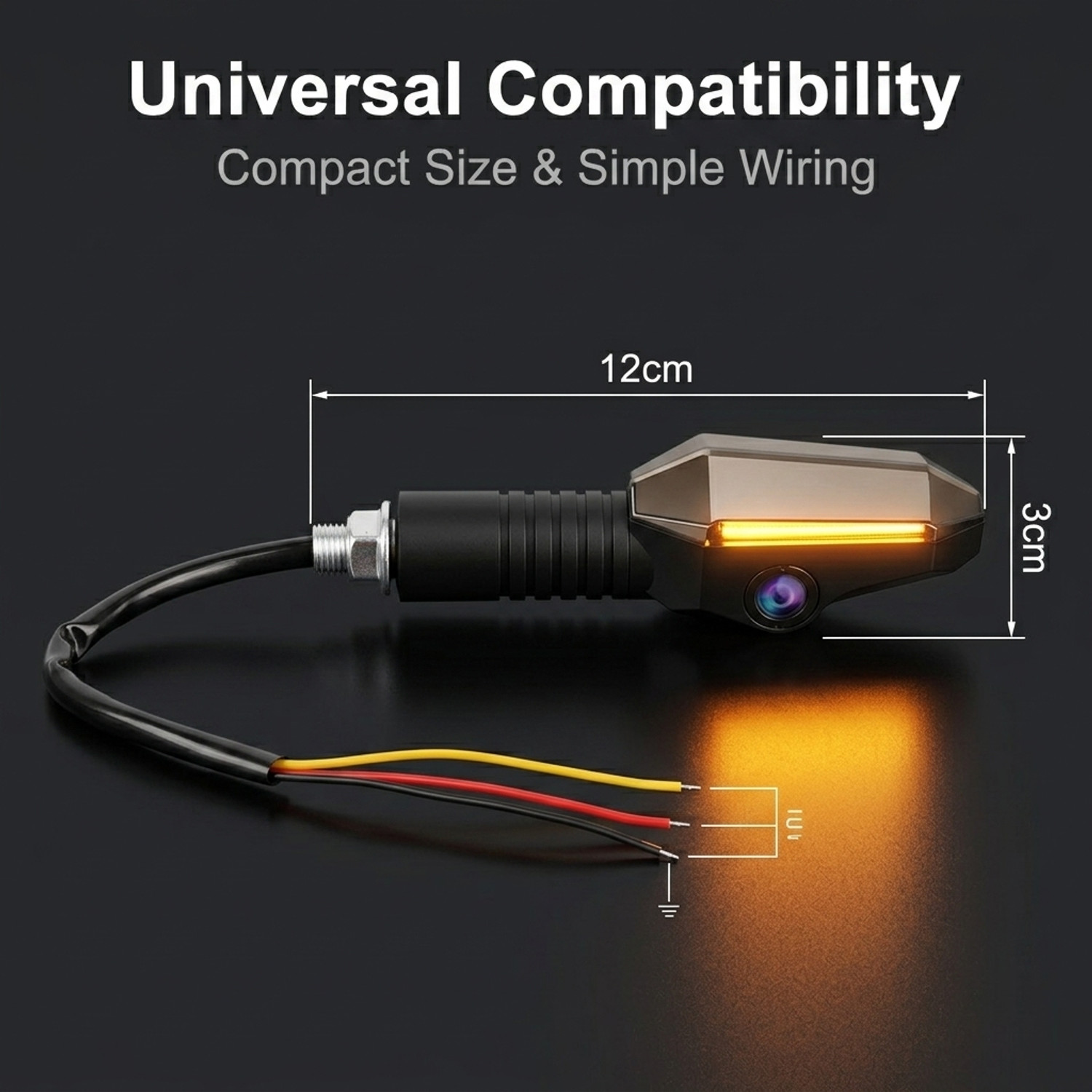 Image of STHIRA Front LED Indicator Light for Universal For Bike Universal For Bike
