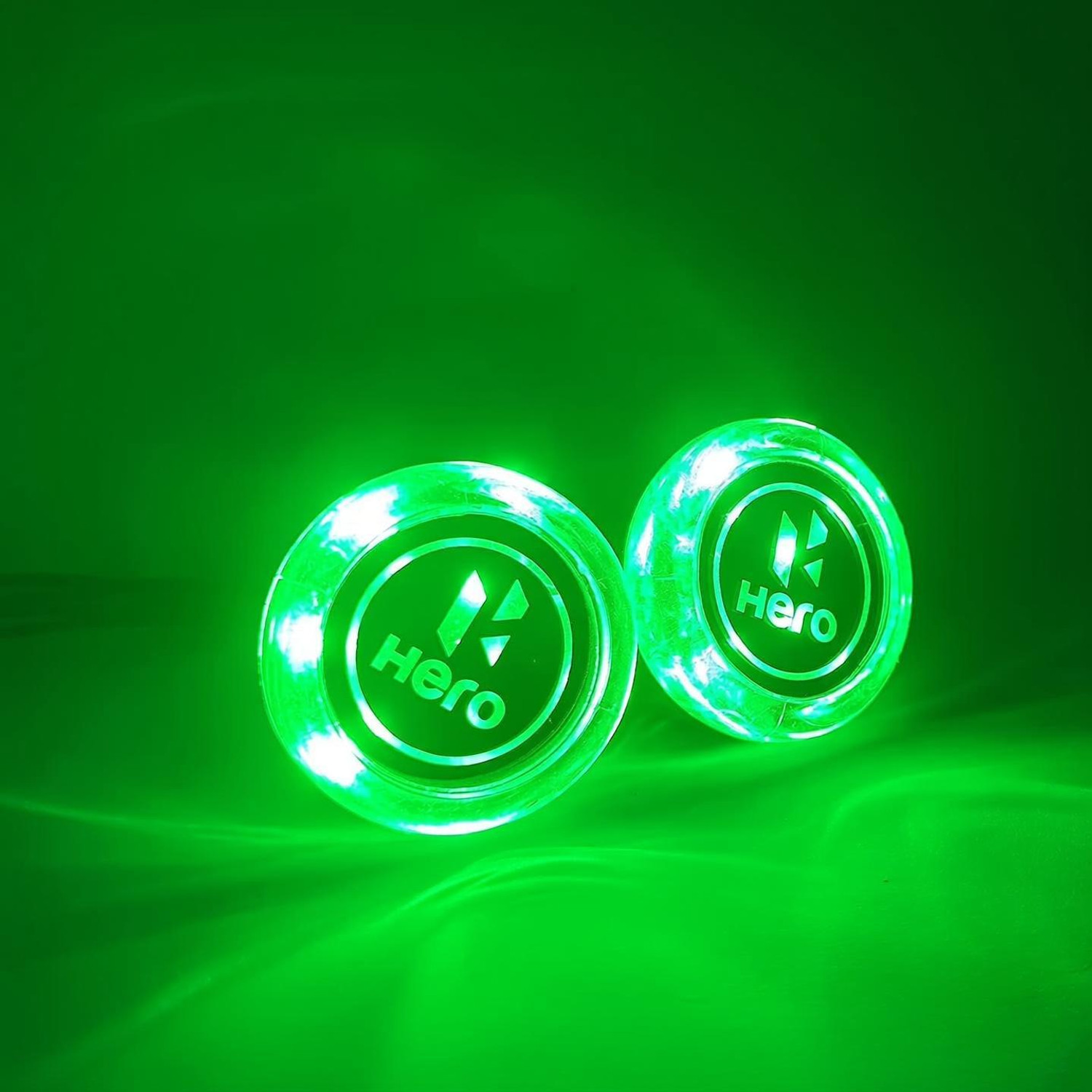 Image of Grandbiker Side LED Indicator Light for Hero Universal For Bike (White, Green)