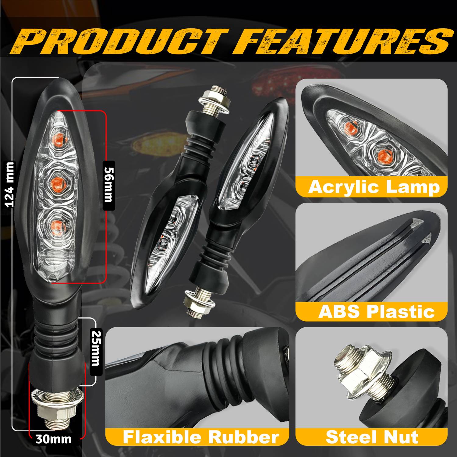 Generox LED Indicator Light for KTM Duke 690 - Image 3