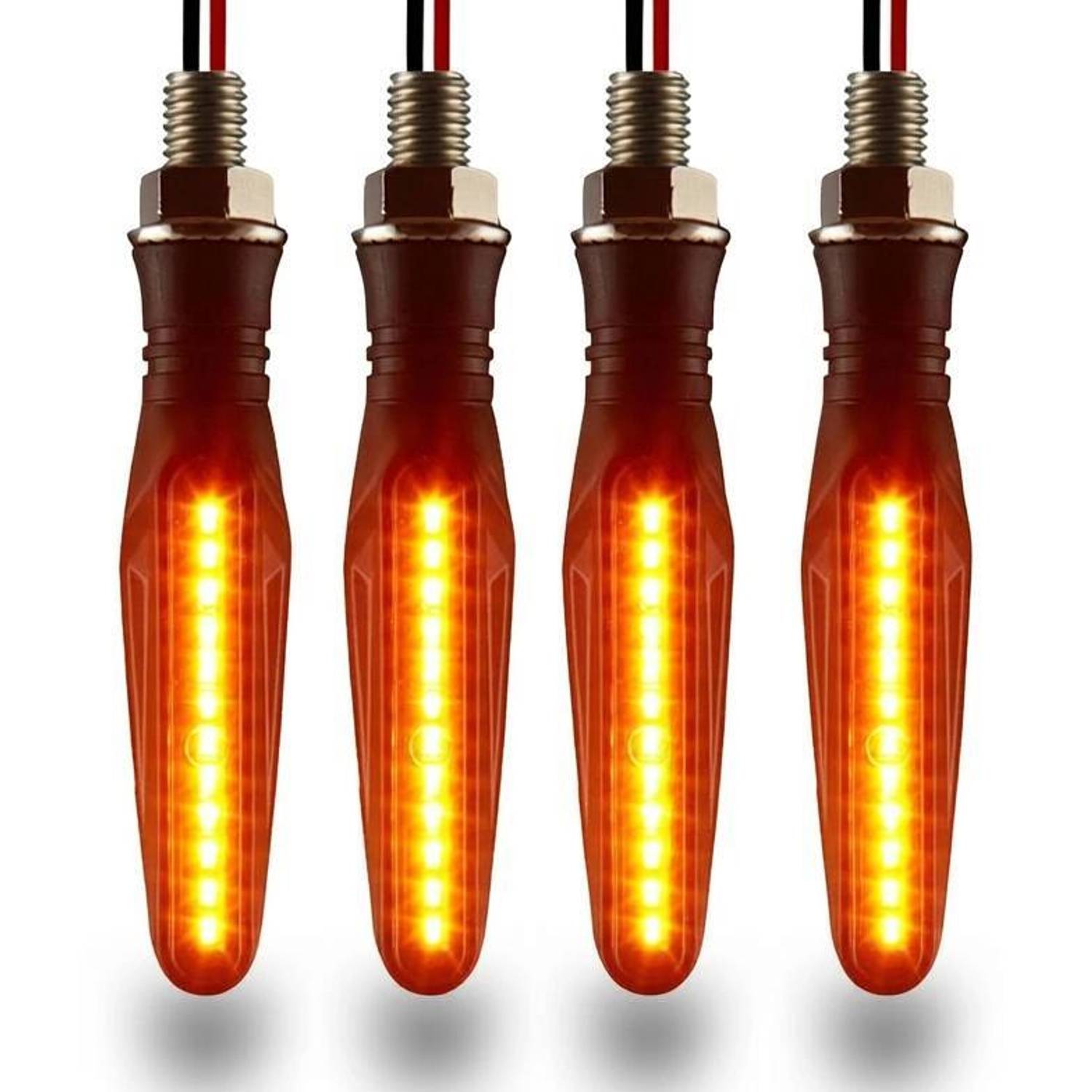Autofledge Front, Rear, Side LED Indicator Light for Bajaj, Bullet, Datsun, Hero, Honda, KTM, Kawasaki, Royal Enfield, TVS, Universal For Bike, Yamaha 3 Series, 4 Series, 5 Series, 6 Series, 7 Series